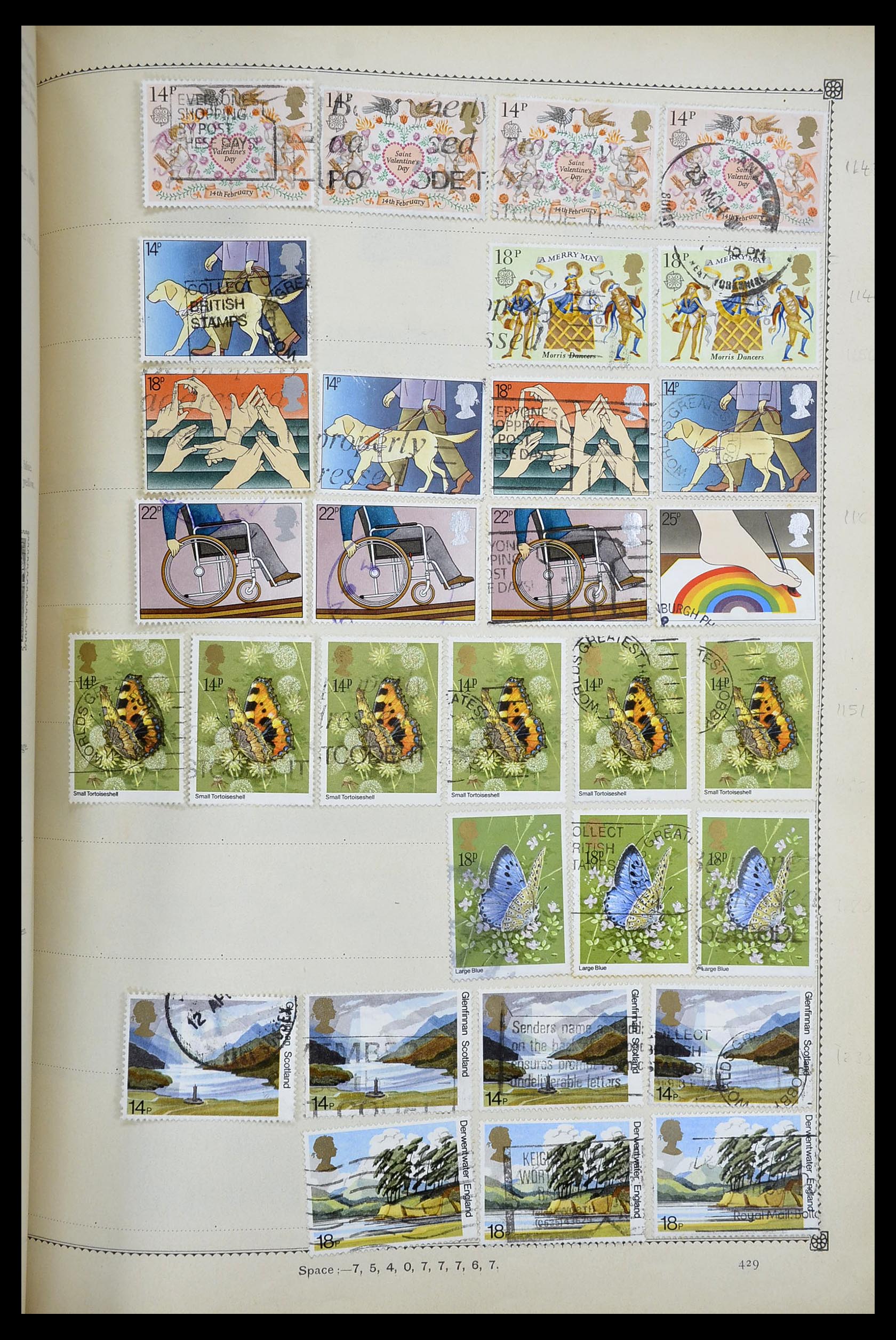 34352 176 - Postzegelverzameling 34352 Engeland 1860-1970.