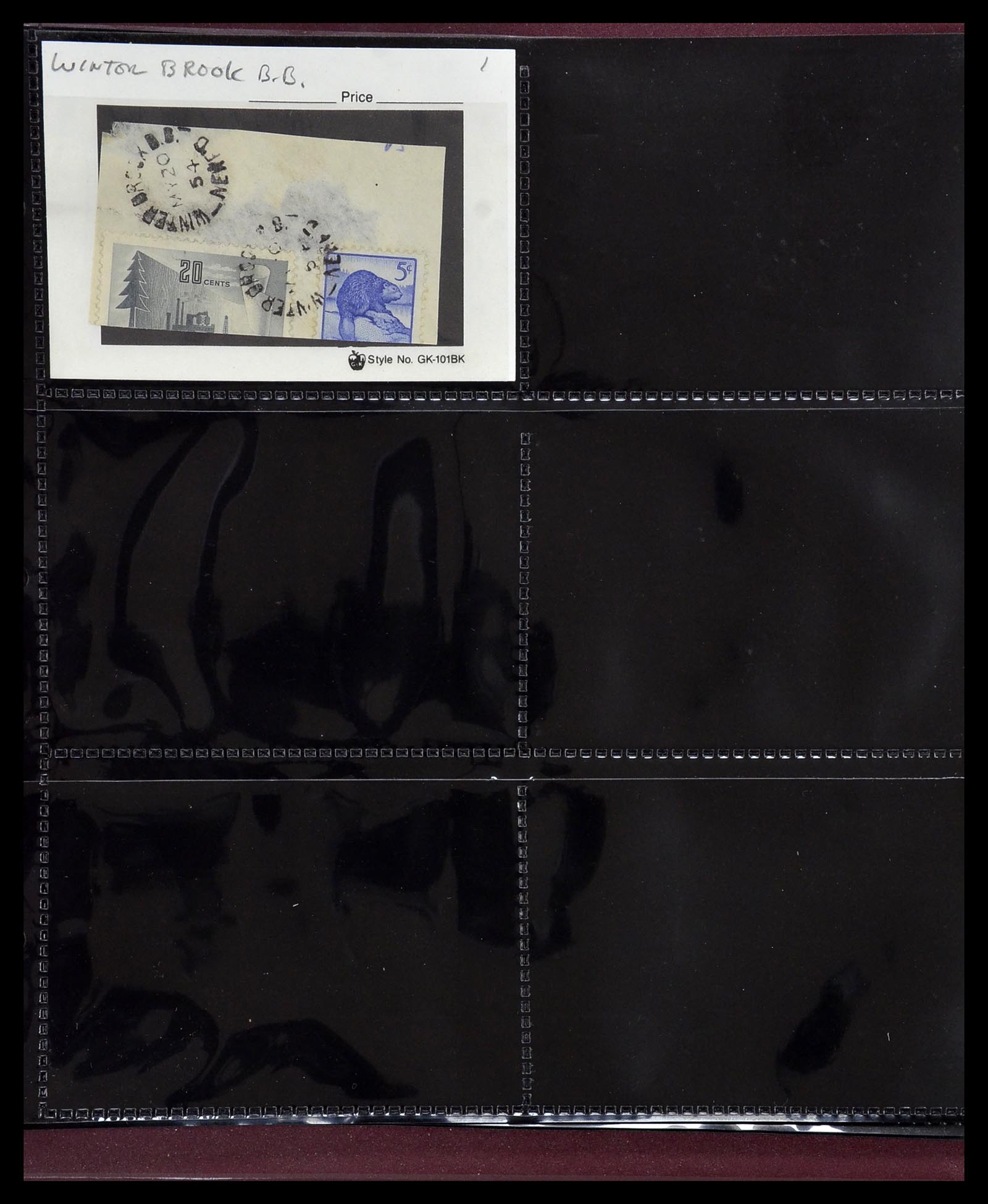 34380 563 - Postzegelverzameling 34380 Newfoundland stempelverzameling 1868-1950.