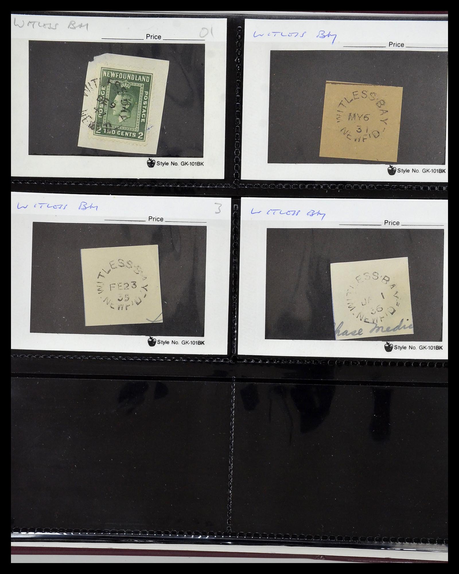 34380 566 - Postzegelverzameling 34380 Newfoundland stempelverzameling 1868-1950.
