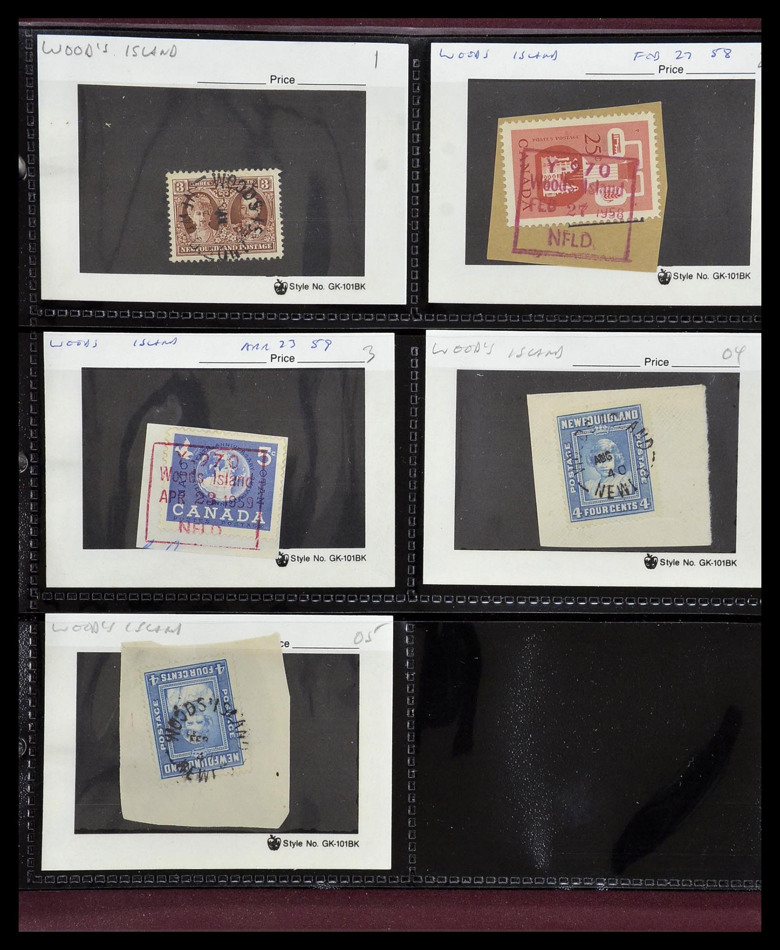 34380 567 - Postzegelverzameling 34380 Newfoundland stempelverzameling 1868-1950.