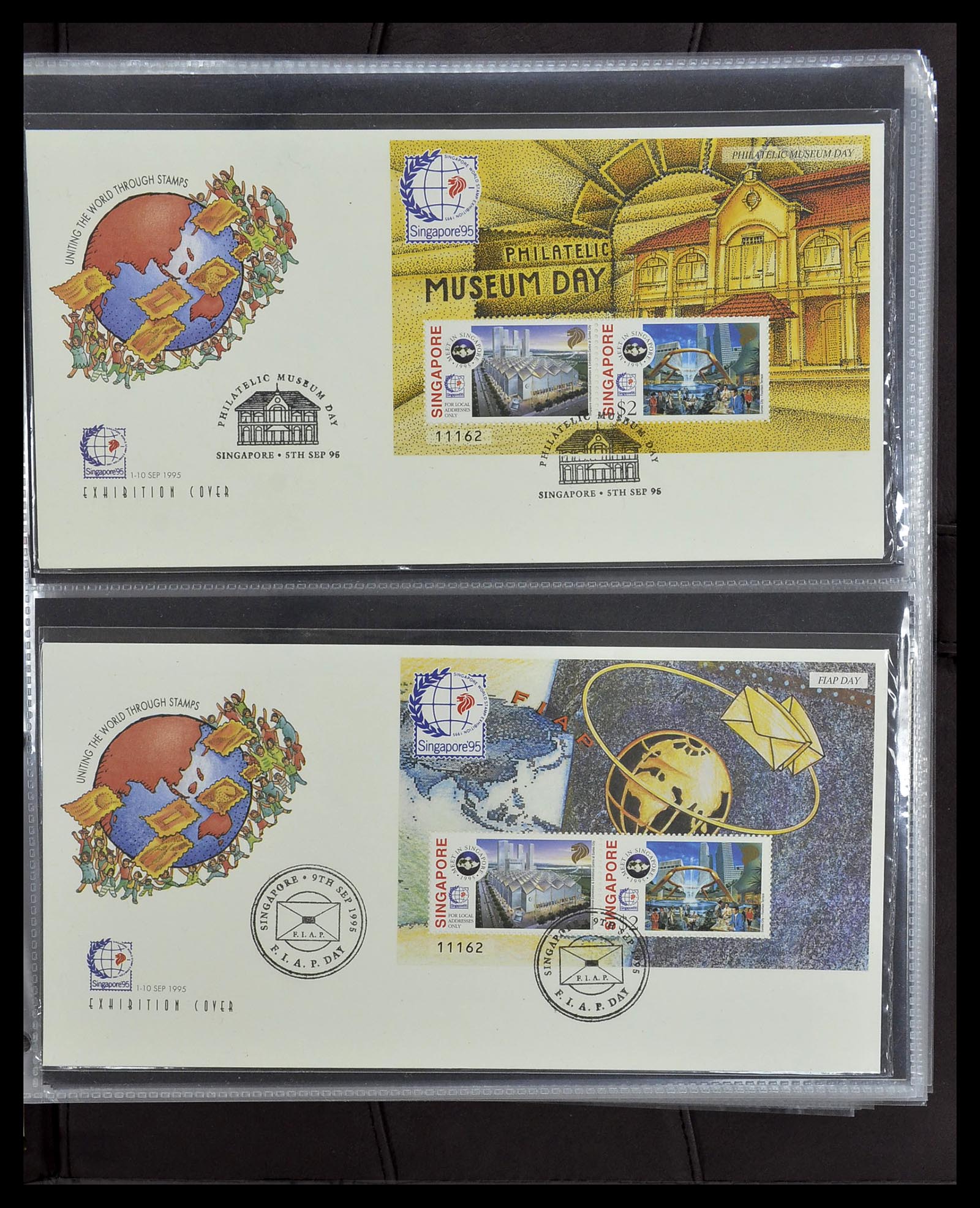34394 165 - Postzegelverzameling 34394 Singapore FDC's 1948-2015!