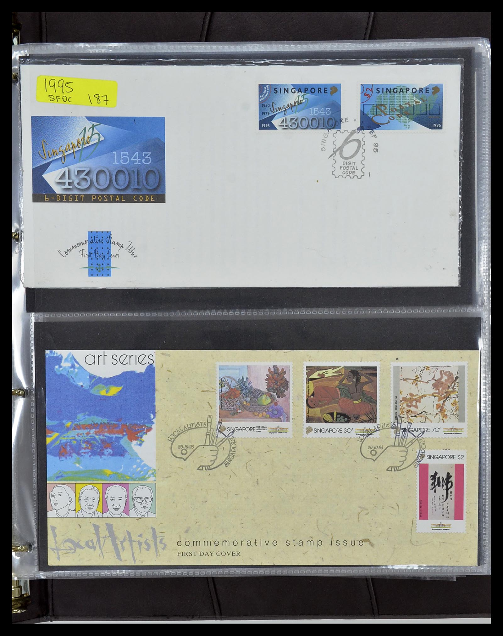 34394 167 - Postzegelverzameling 34394 Singapore FDC's 1948-2015!