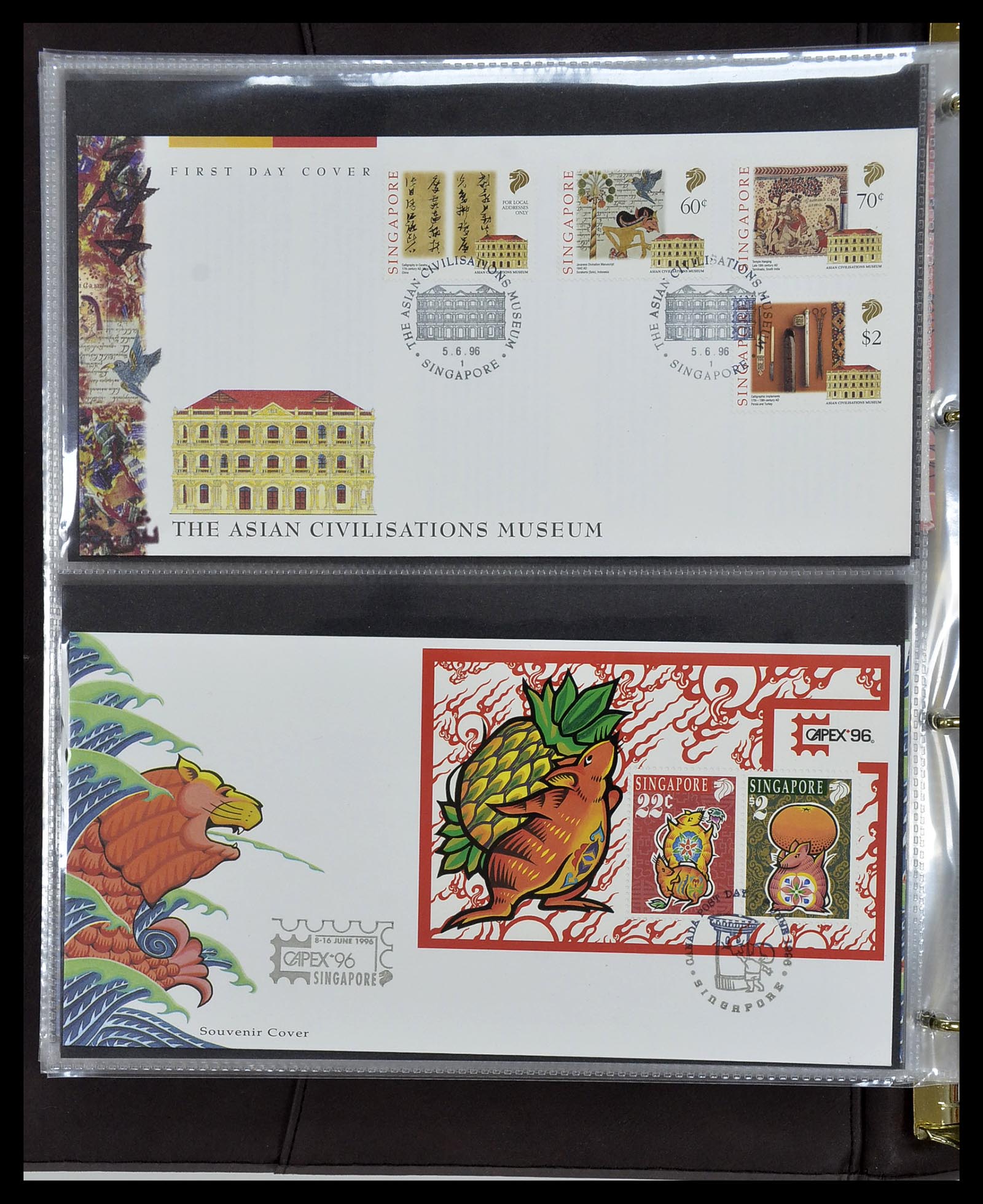 34394 172 - Postzegelverzameling 34394 Singapore FDC's 1948-2015!