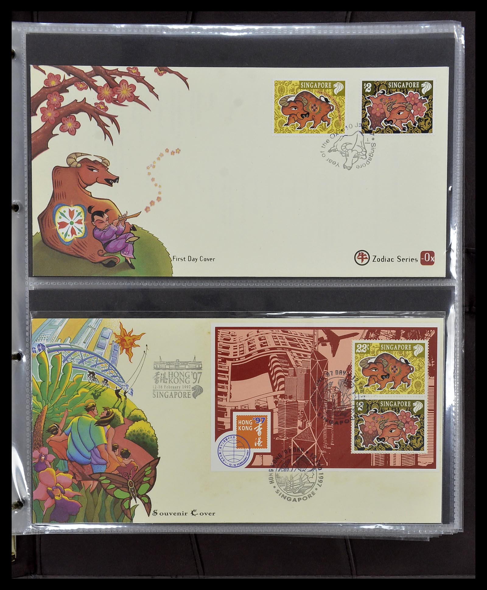 34394 179 - Postzegelverzameling 34394 Singapore FDC's 1948-2015!