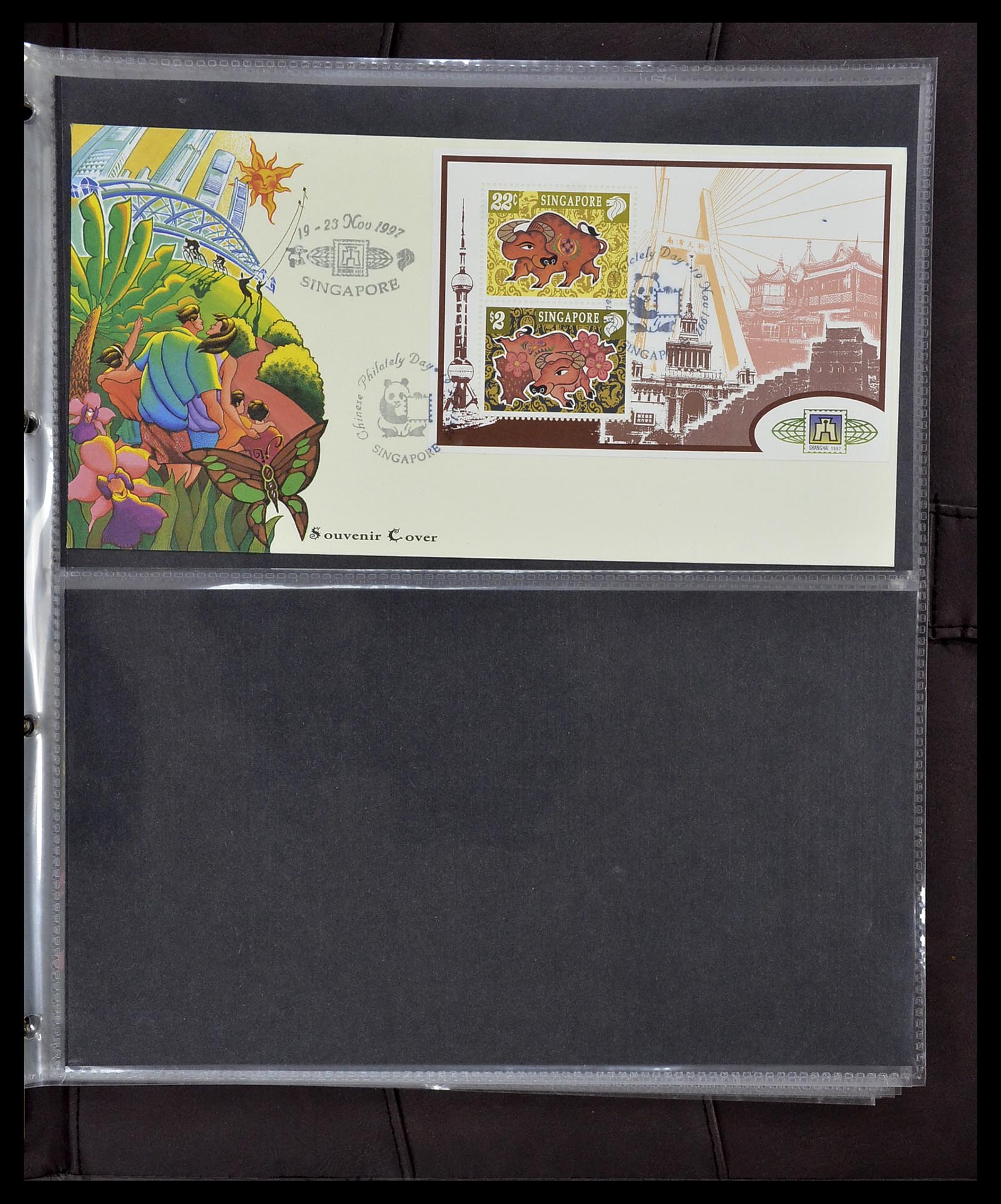 34394 196 - Postzegelverzameling 34394 Singapore FDC's 1948-2015!
