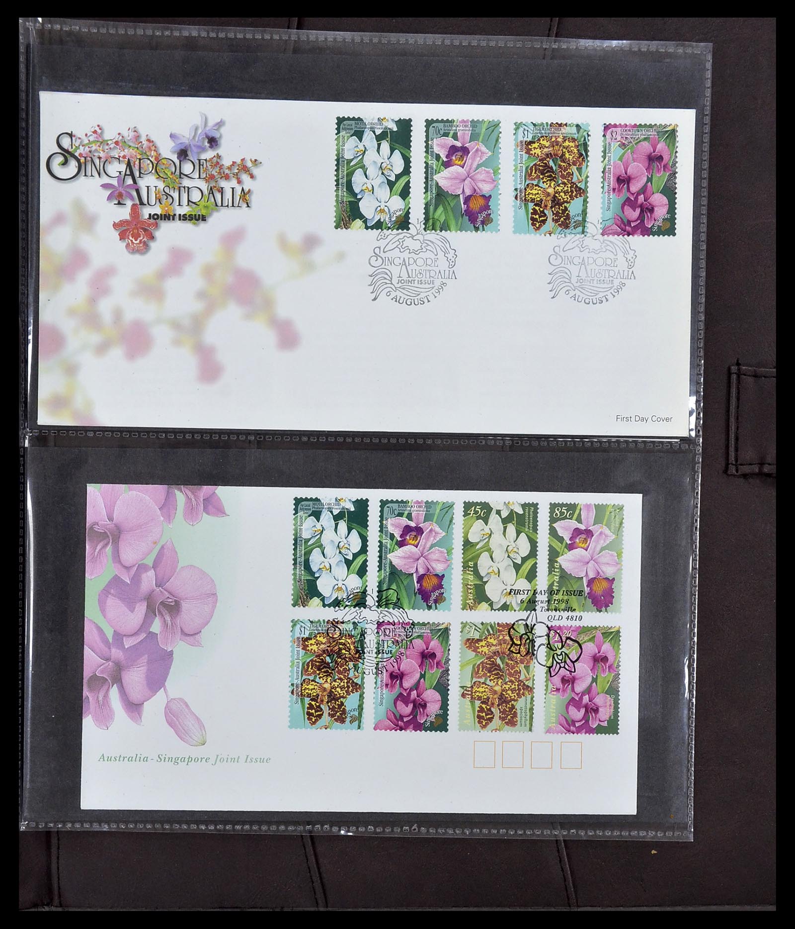 34394 205 - Postzegelverzameling 34394 Singapore FDC's 1948-2015!