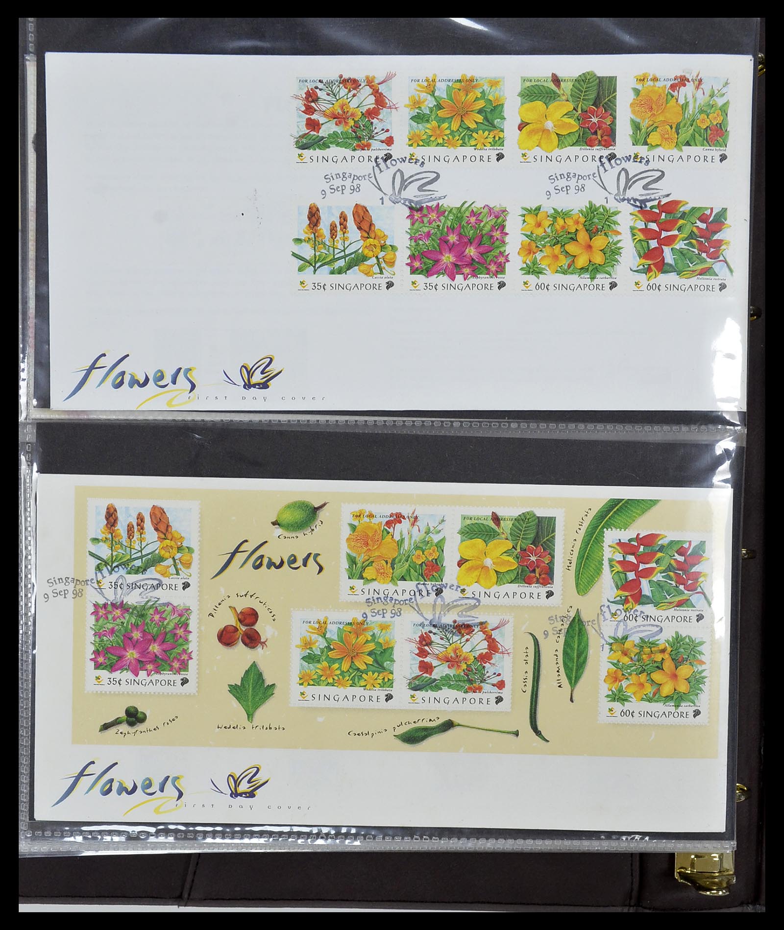 34394 206 - Postzegelverzameling 34394 Singapore FDC's 1948-2015!