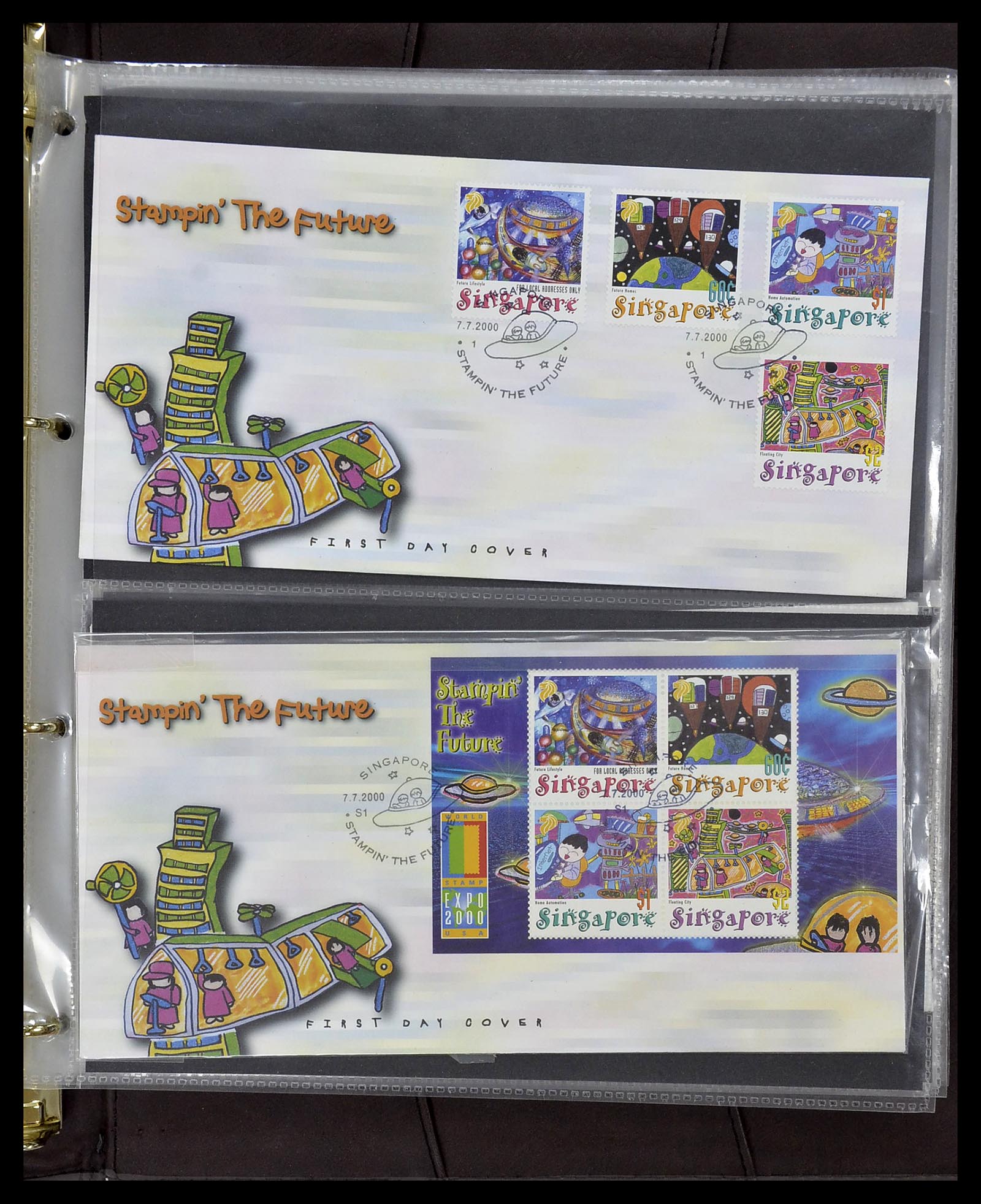 34394 226 - Postzegelverzameling 34394 Singapore FDC's 1948-2015!