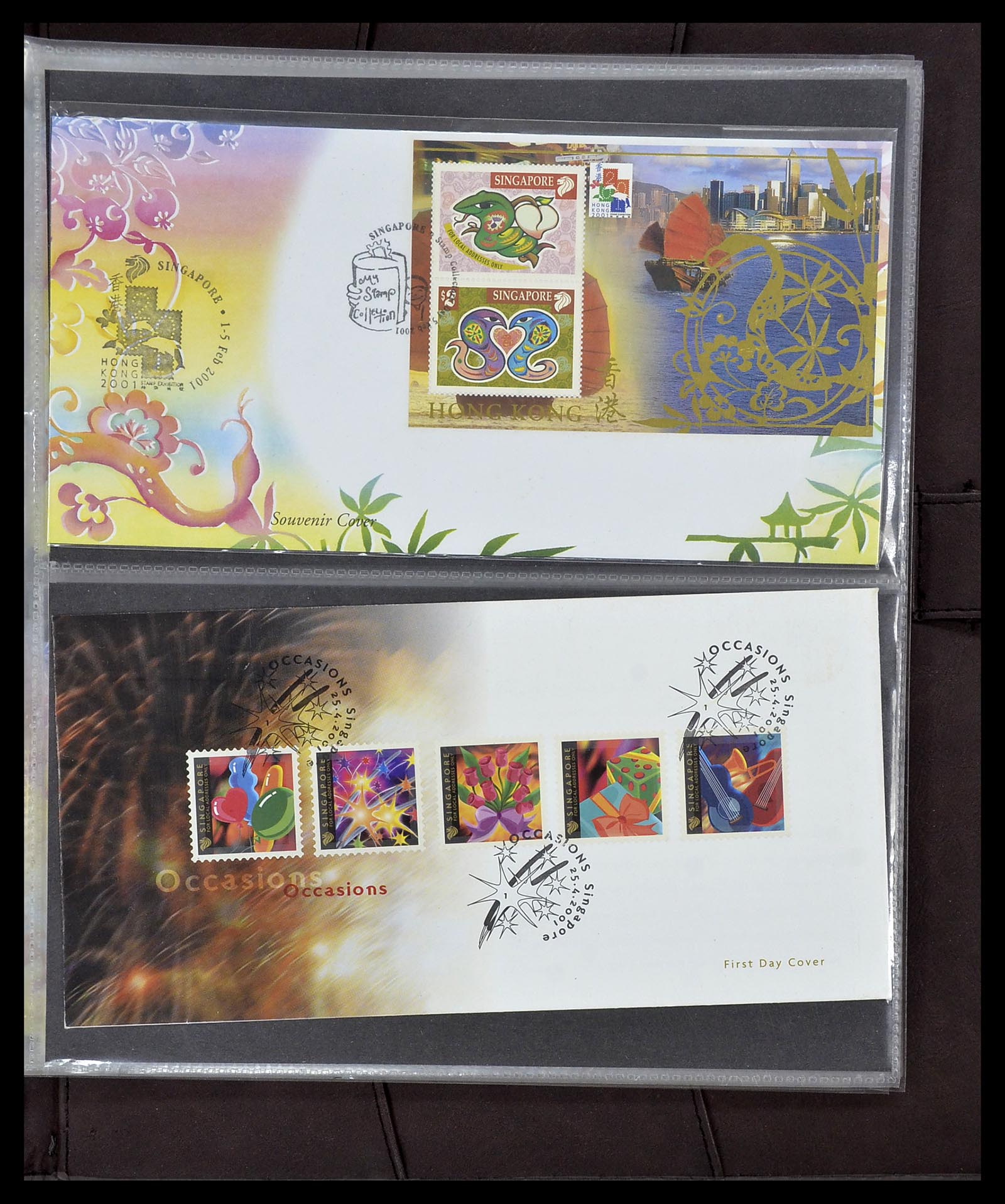34394 236 - Postzegelverzameling 34394 Singapore FDC's 1948-2015!