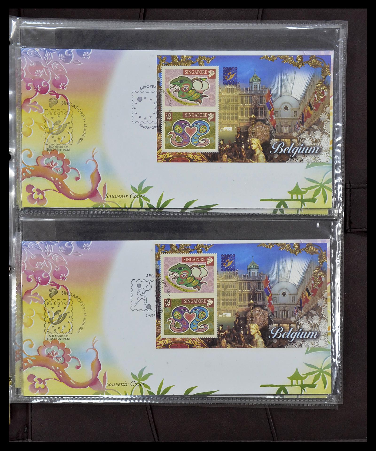 34394 238 - Postzegelverzameling 34394 Singapore FDC's 1948-2015!