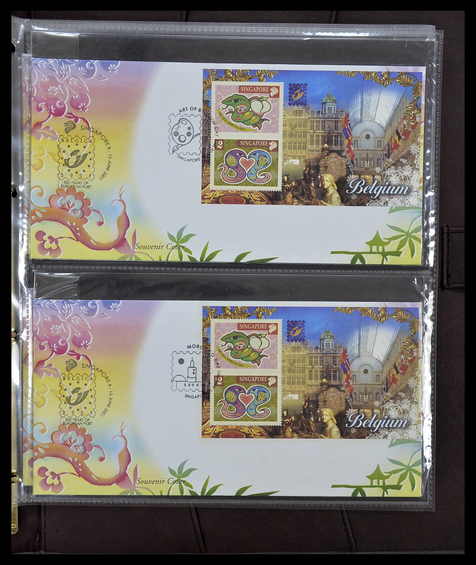 34394 241 - Postzegelverzameling 34394 Singapore FDC's 1948-2015!