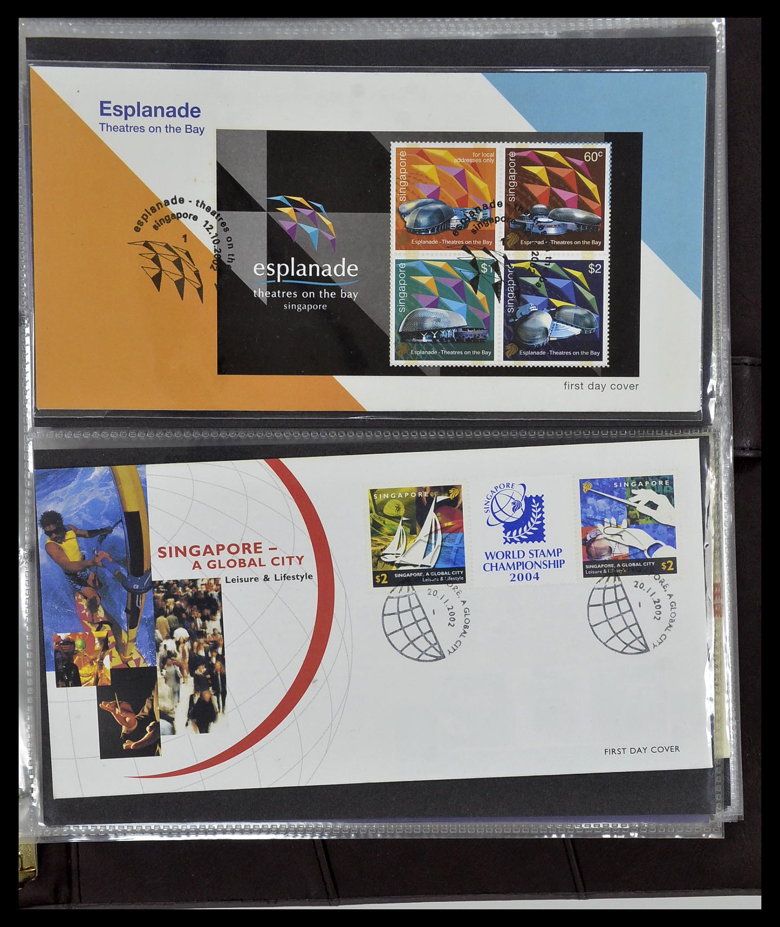 34394 259 - Postzegelverzameling 34394 Singapore FDC's 1948-2015!