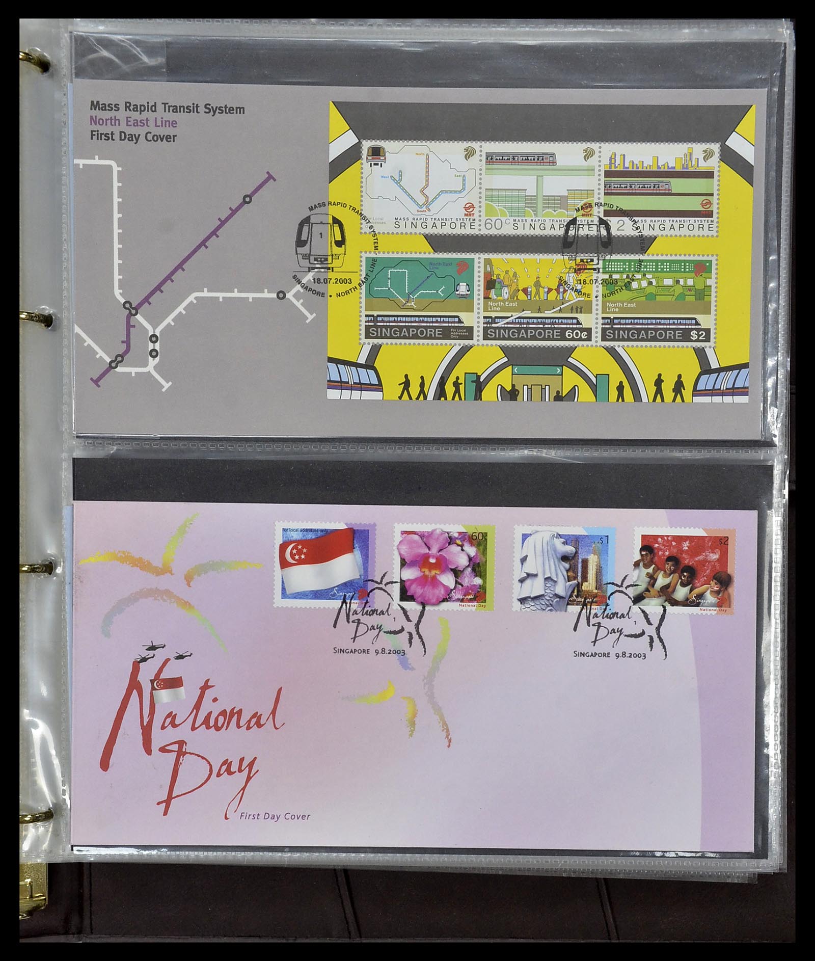 34394 265 - Postzegelverzameling 34394 Singapore FDC's 1948-2015!