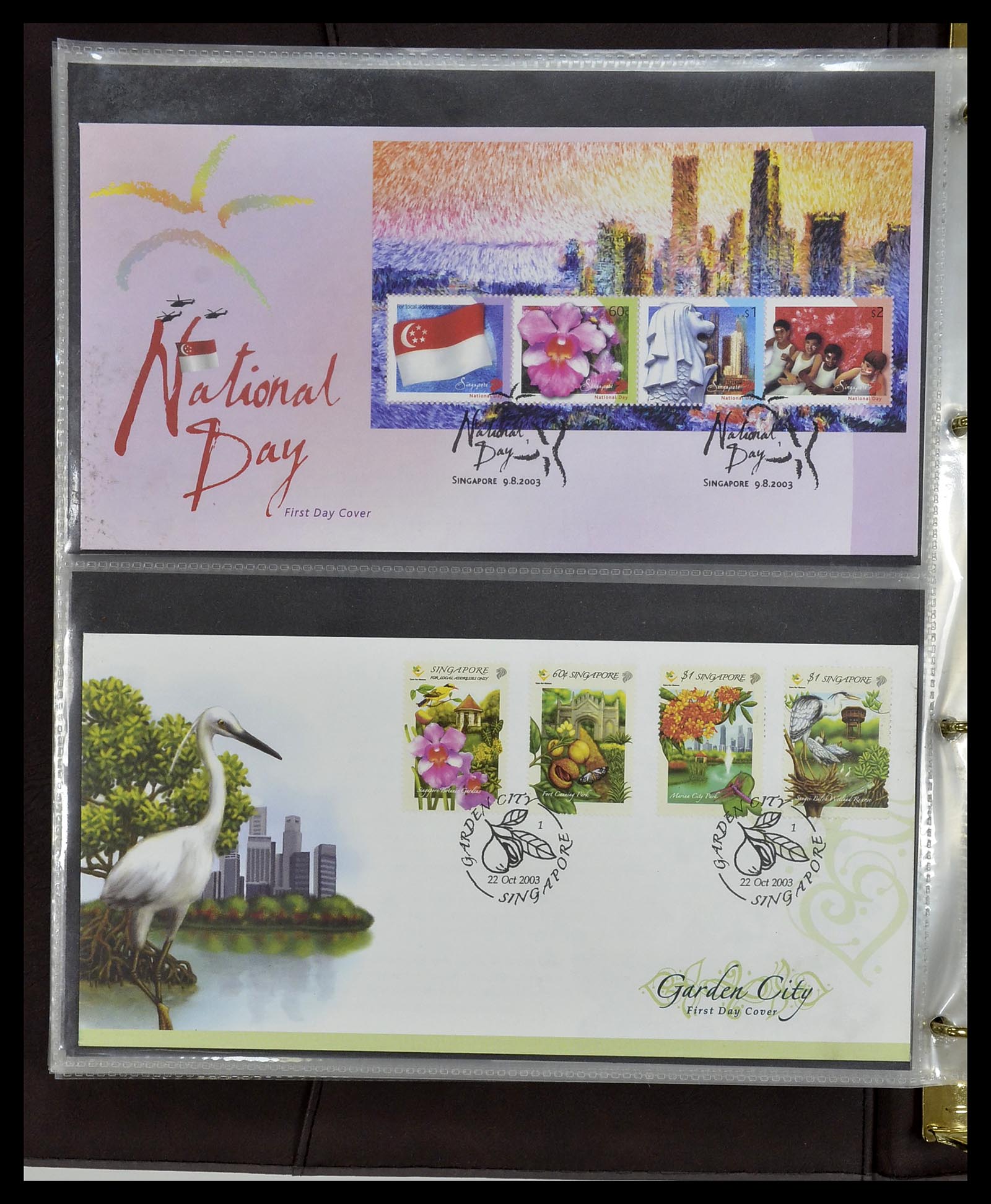 34394 266 - Postzegelverzameling 34394 Singapore FDC's 1948-2015!