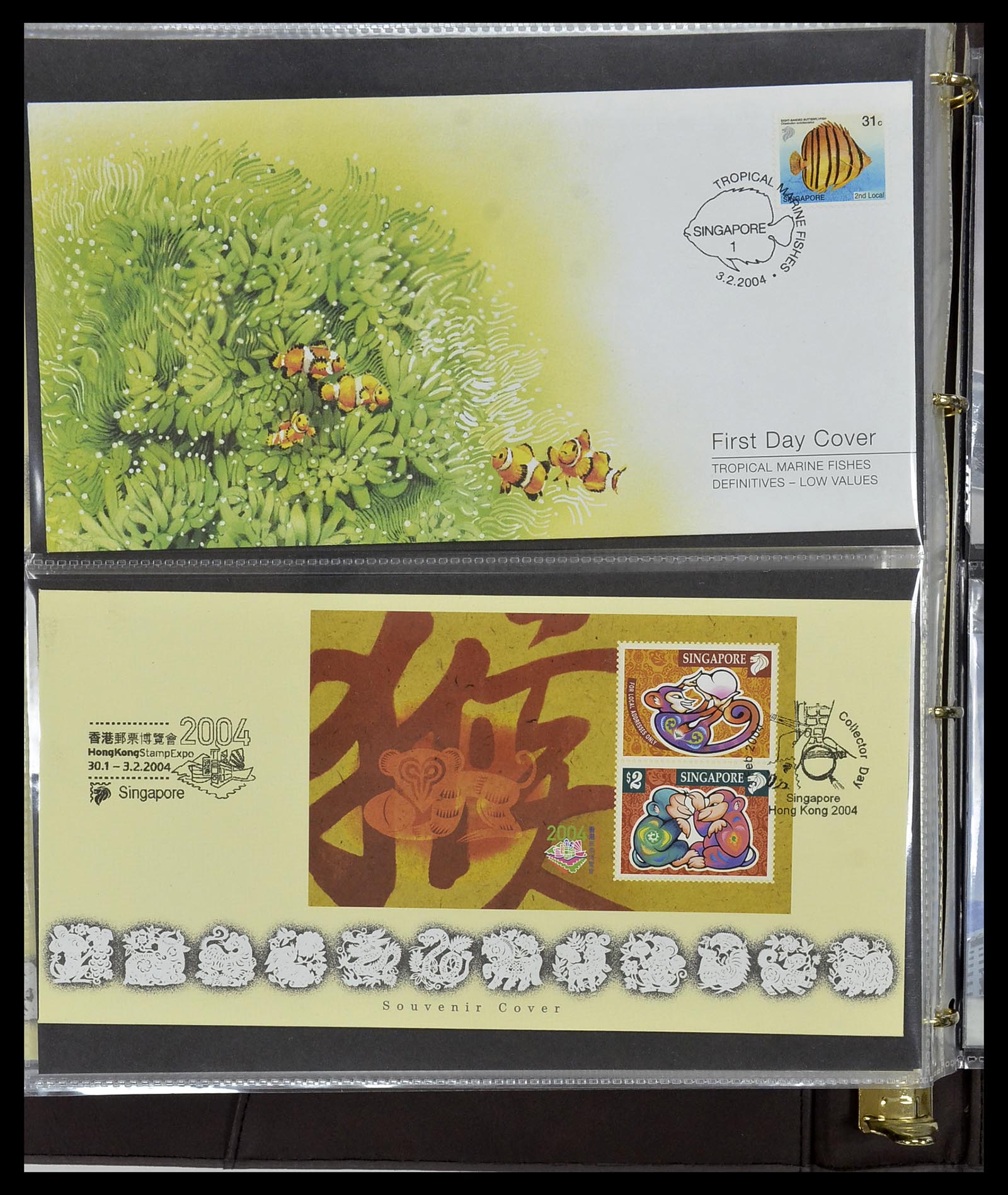 34394 283 - Postzegelverzameling 34394 Singapore FDC's 1948-2015!