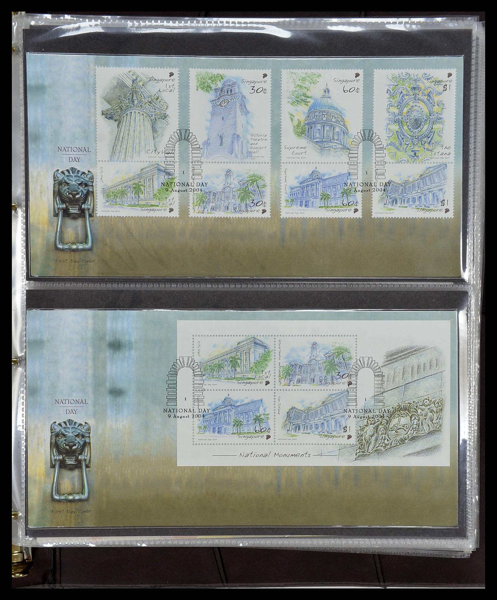 34394 288 - Postzegelverzameling 34394 Singapore FDC's 1948-2015!