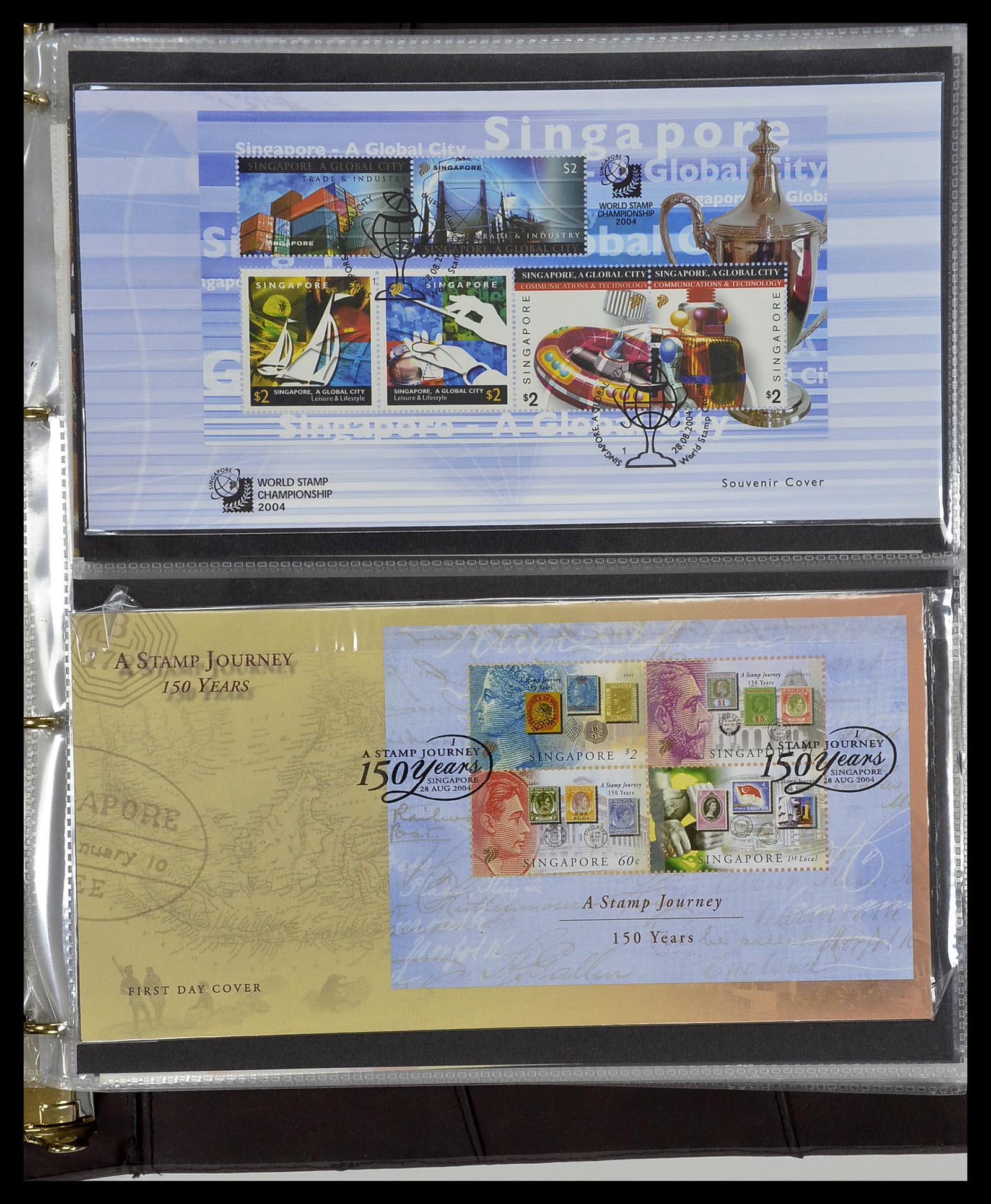 34394 290 - Postzegelverzameling 34394 Singapore FDC's 1948-2015!