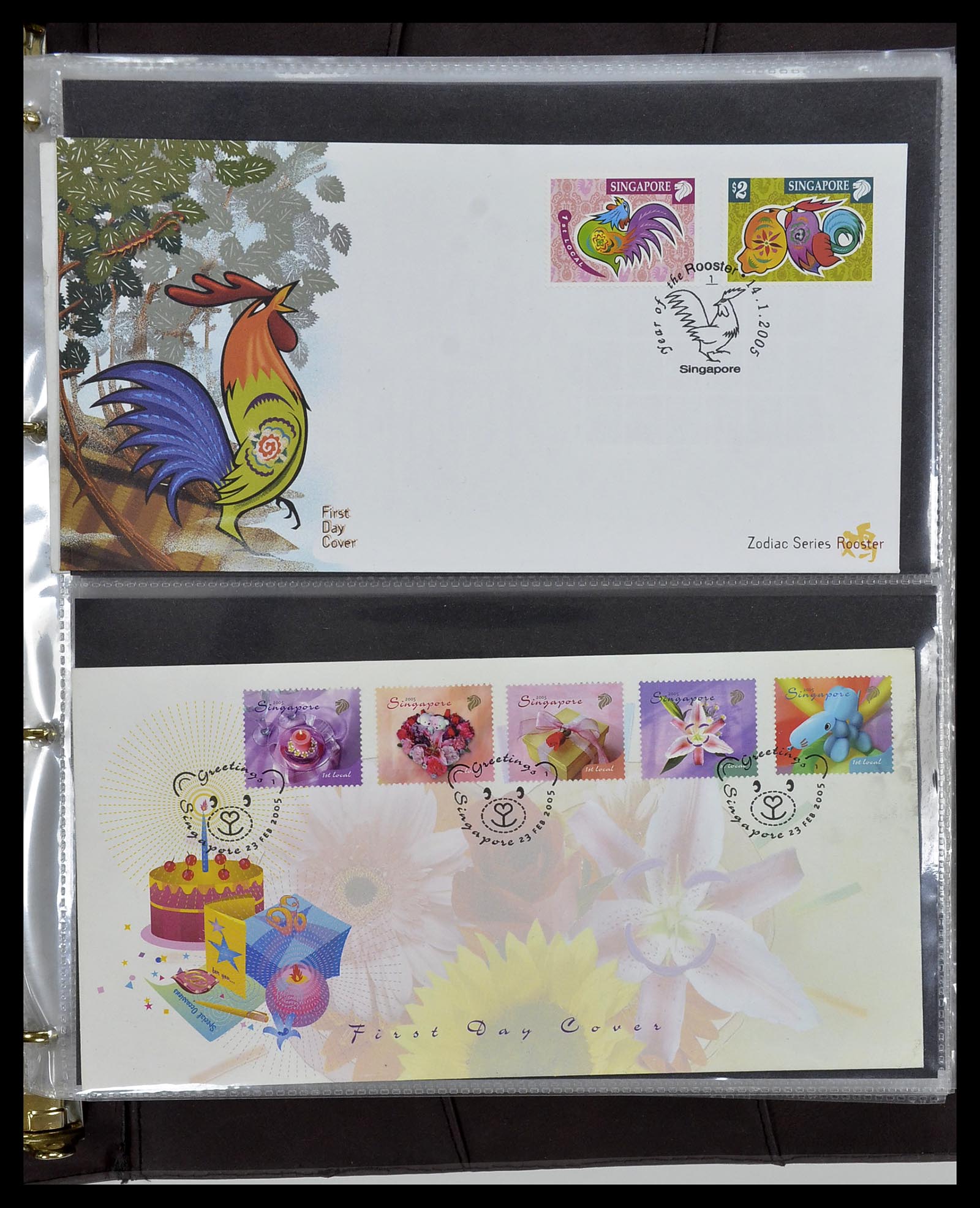 34394 292 - Postzegelverzameling 34394 Singapore FDC's 1948-2015!
