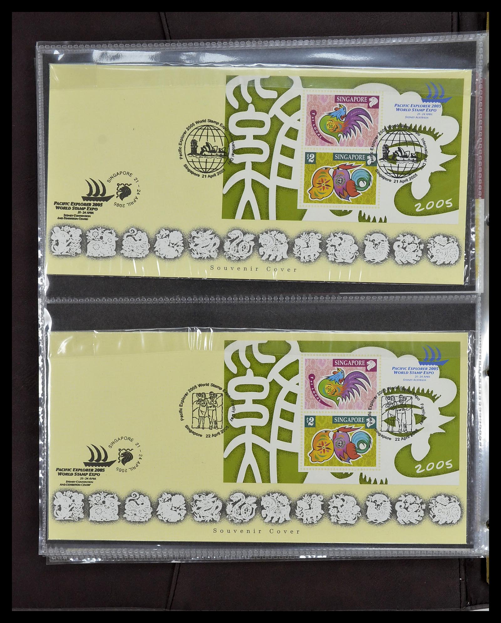 34394 295 - Postzegelverzameling 34394 Singapore FDC's 1948-2015!