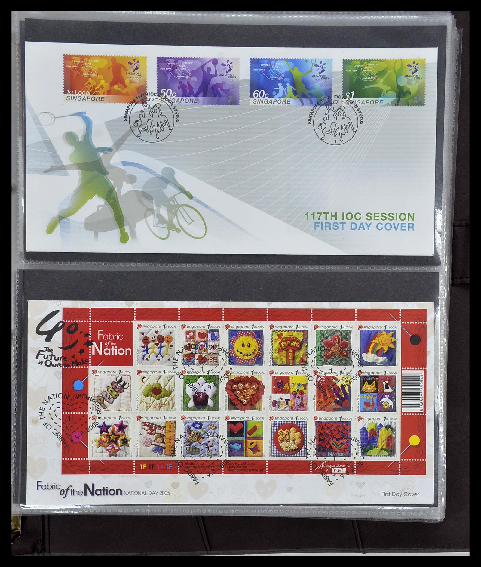 34394 299 - Postzegelverzameling 34394 Singapore FDC's 1948-2015!