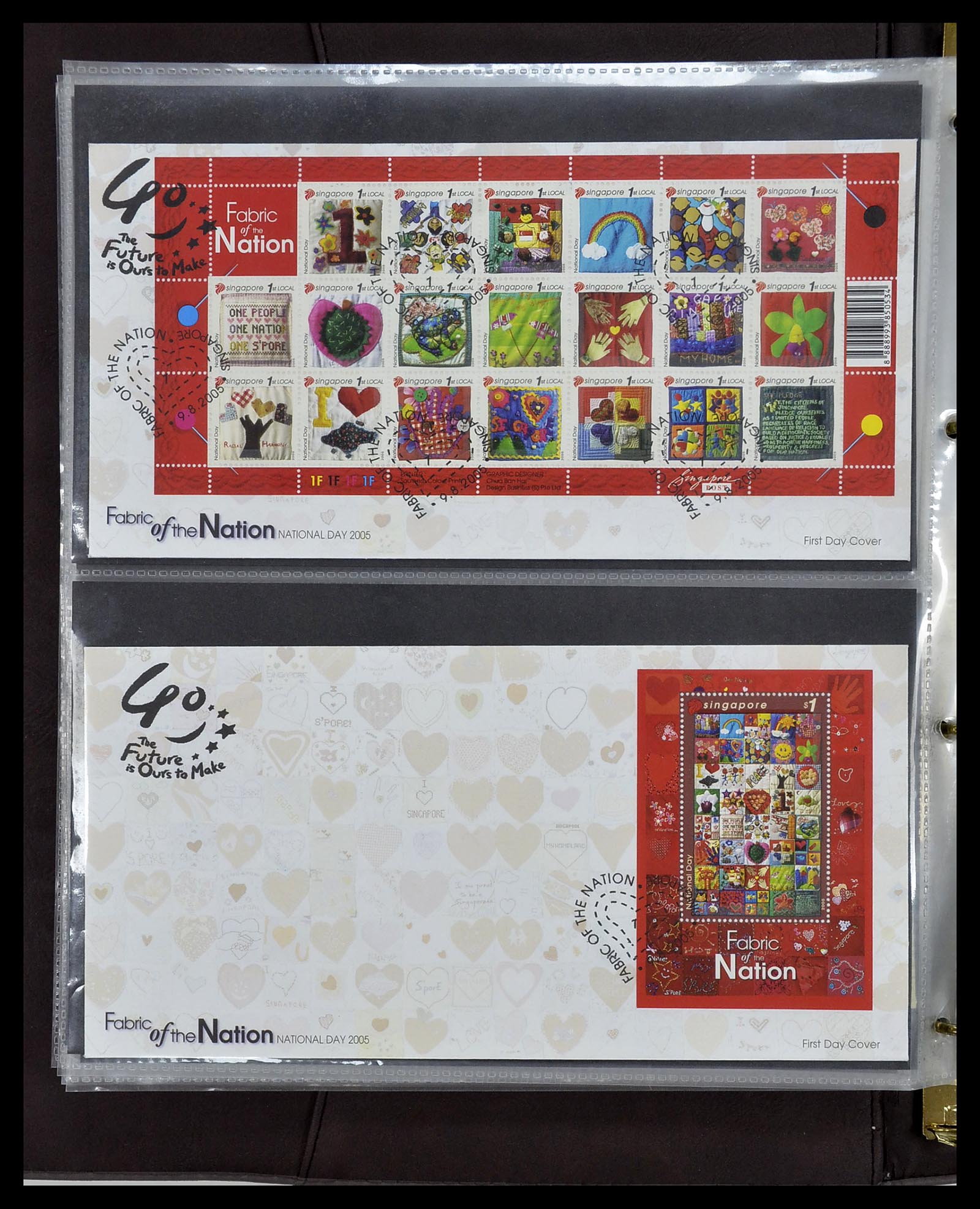 34394 300 - Postzegelverzameling 34394 Singapore FDC's 1948-2015!