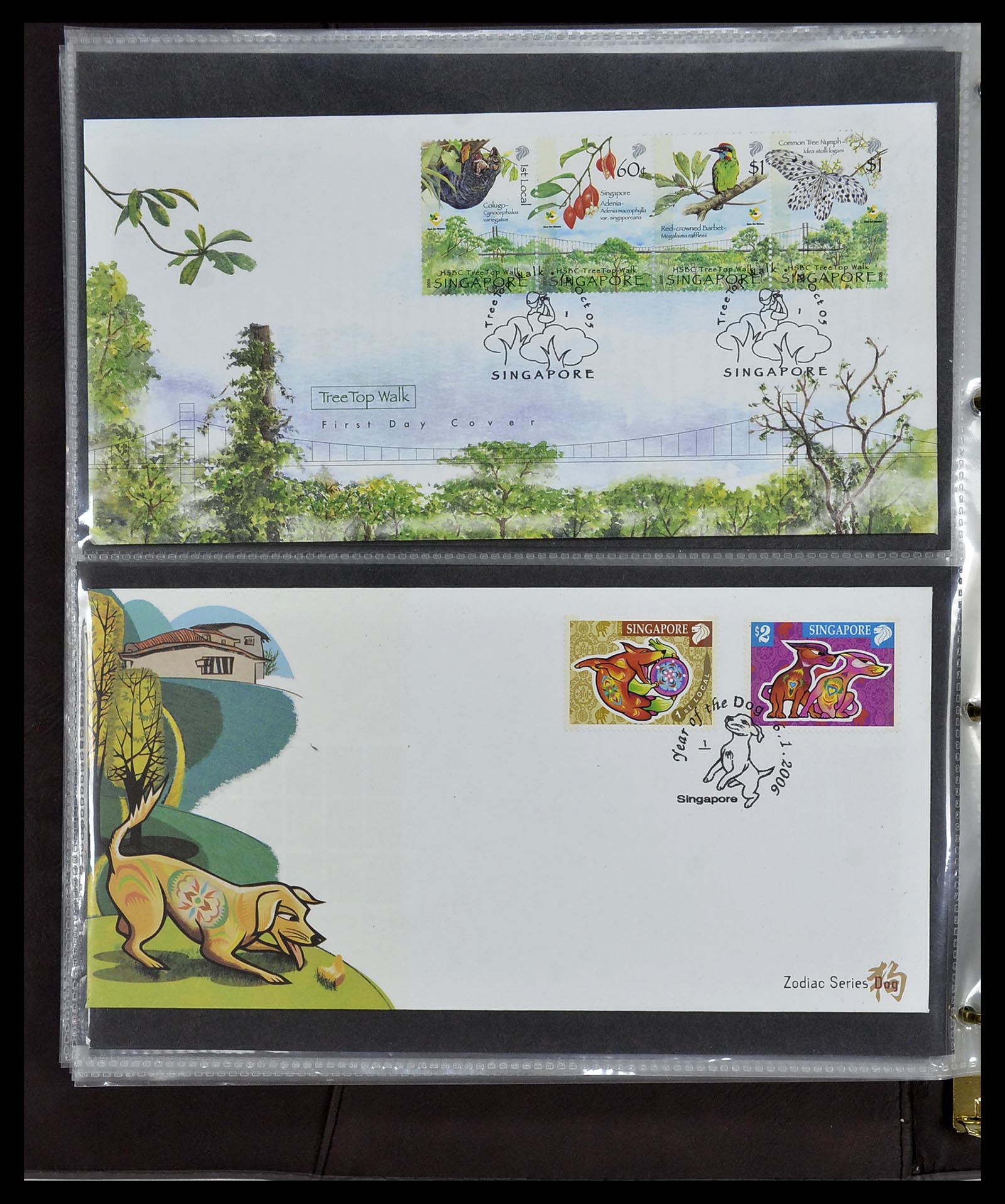 34394 302 - Postzegelverzameling 34394 Singapore FDC's 1948-2015!
