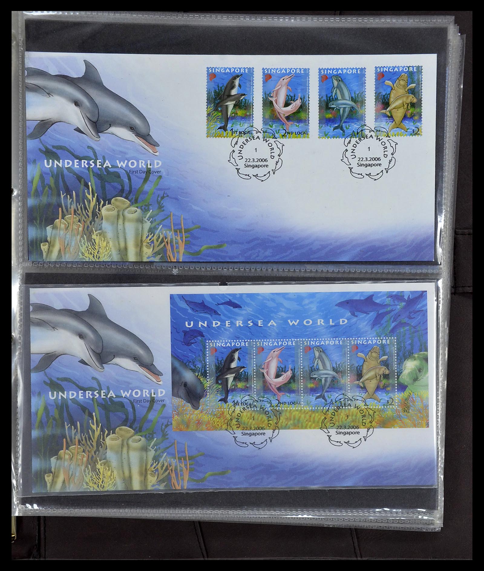 34394 305 - Postzegelverzameling 34394 Singapore FDC's 1948-2015!