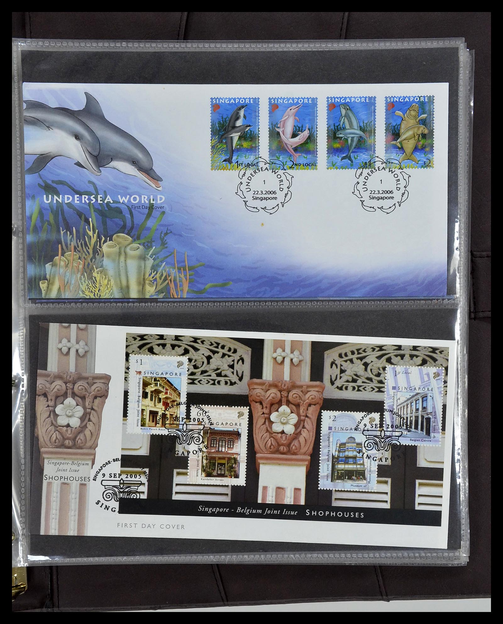 34394 307 - Postzegelverzameling 34394 Singapore FDC's 1948-2015!