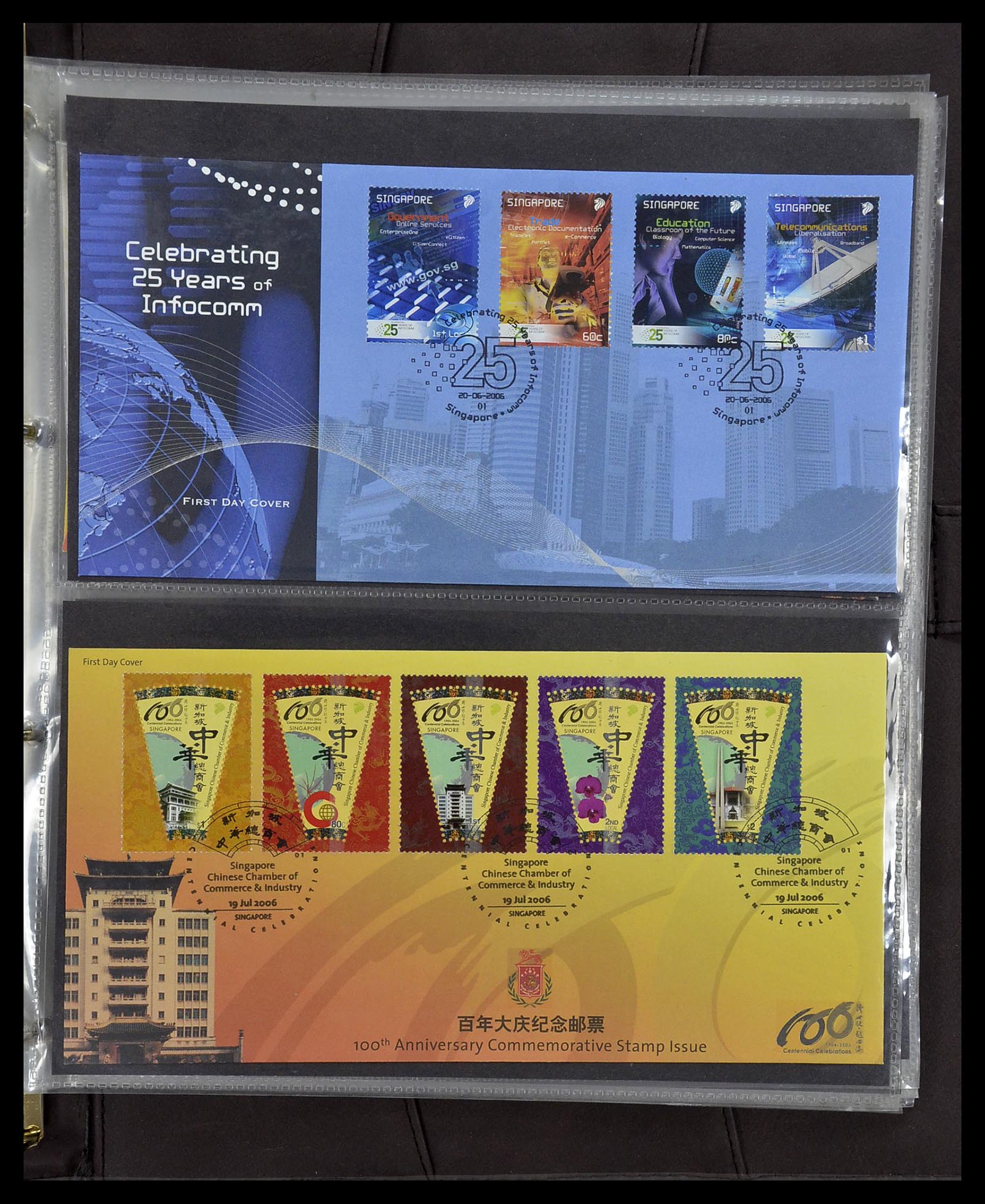 34394 309 - Postzegelverzameling 34394 Singapore FDC's 1948-2015!