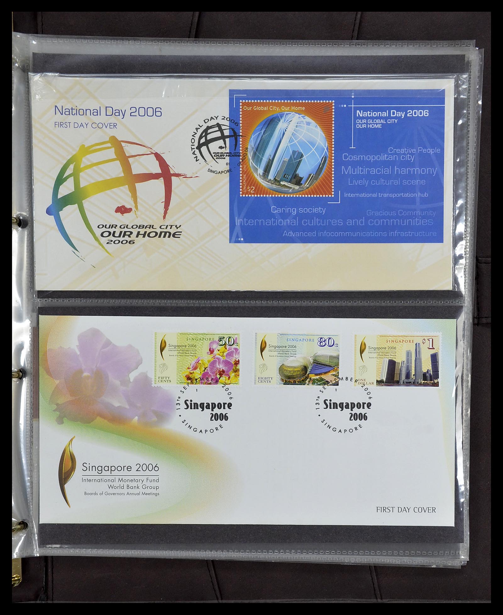 34394 310 - Postzegelverzameling 34394 Singapore FDC's 1948-2015!