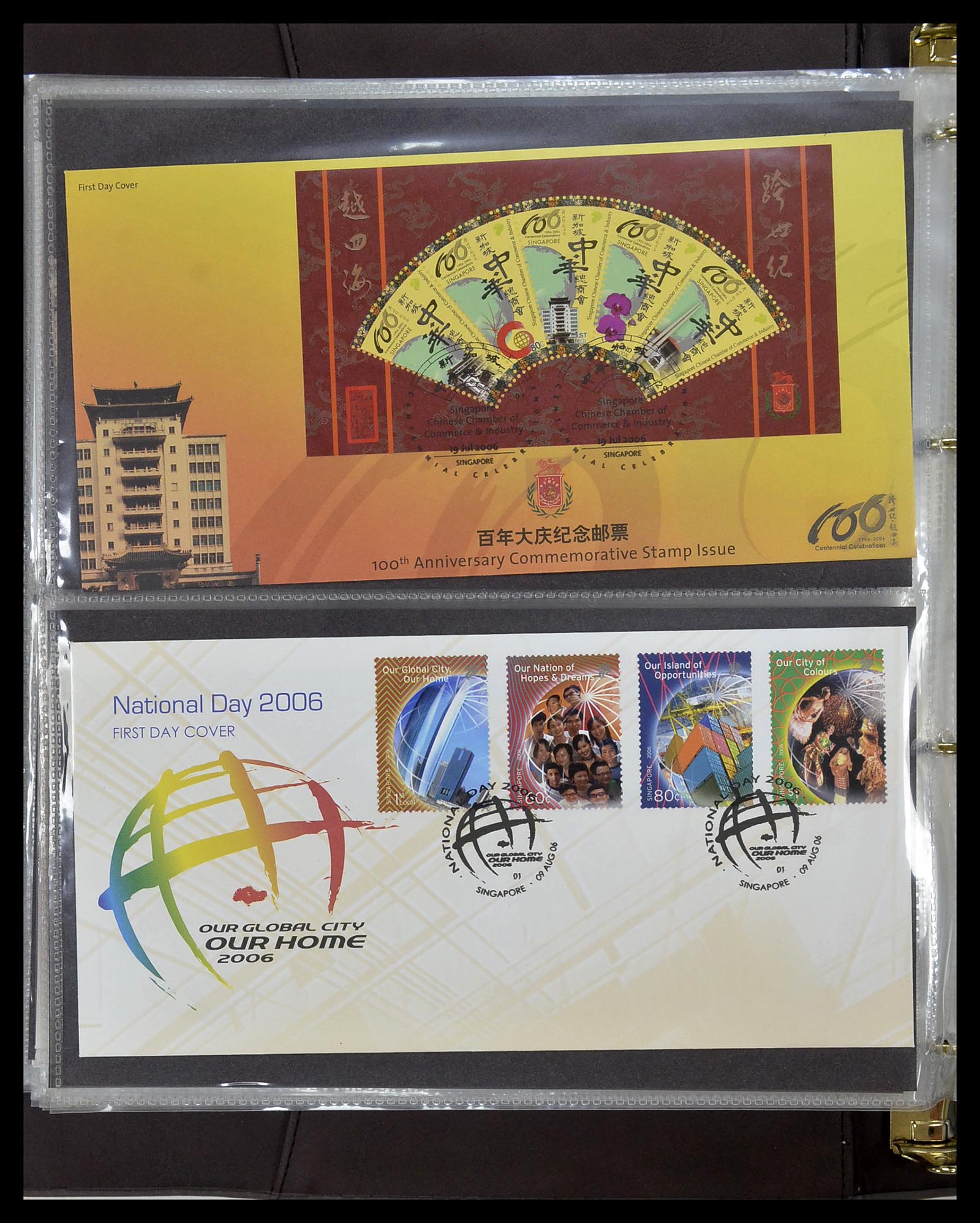 34394 311 - Postzegelverzameling 34394 Singapore FDC's 1948-2015!