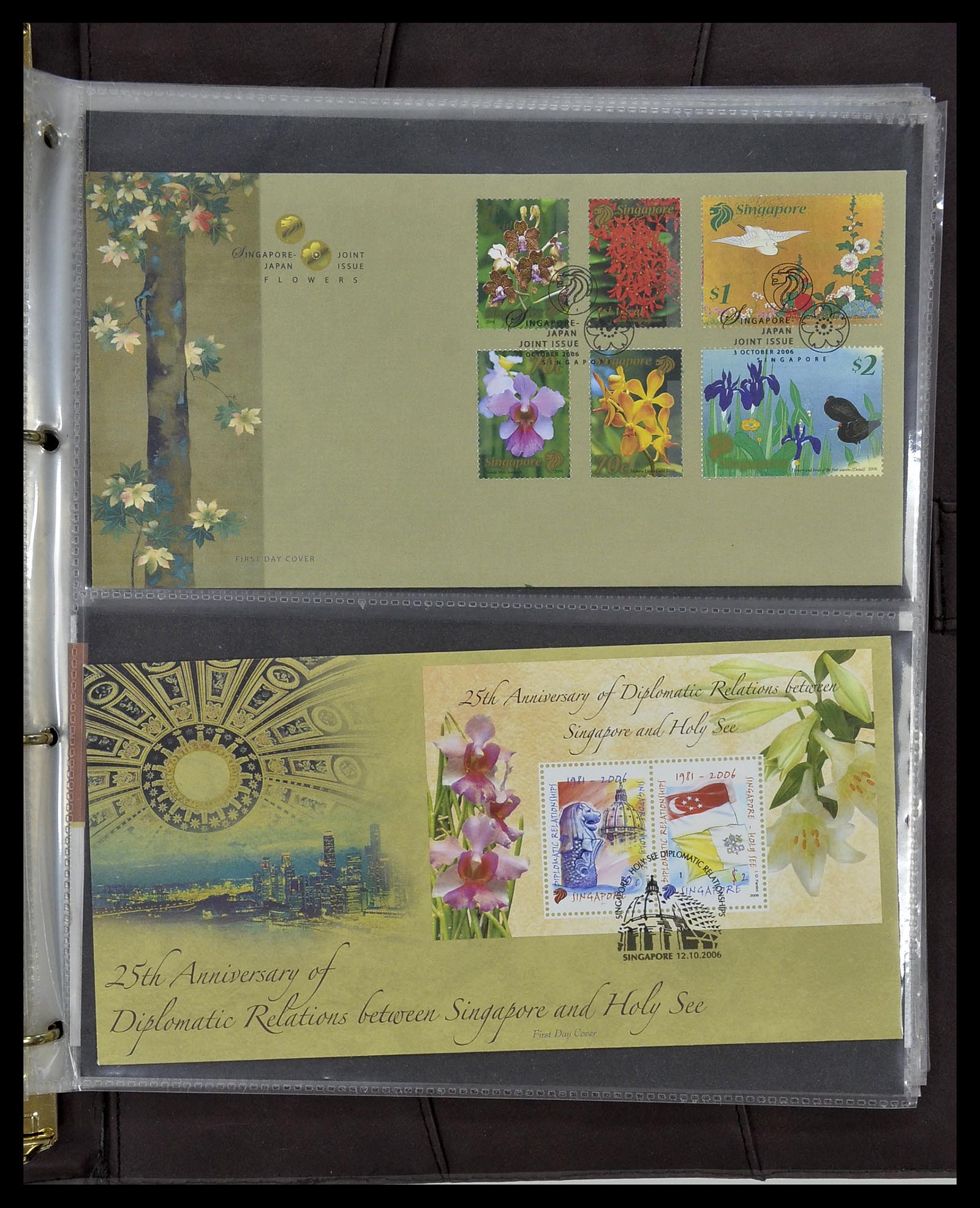 34394 313 - Postzegelverzameling 34394 Singapore FDC's 1948-2015!