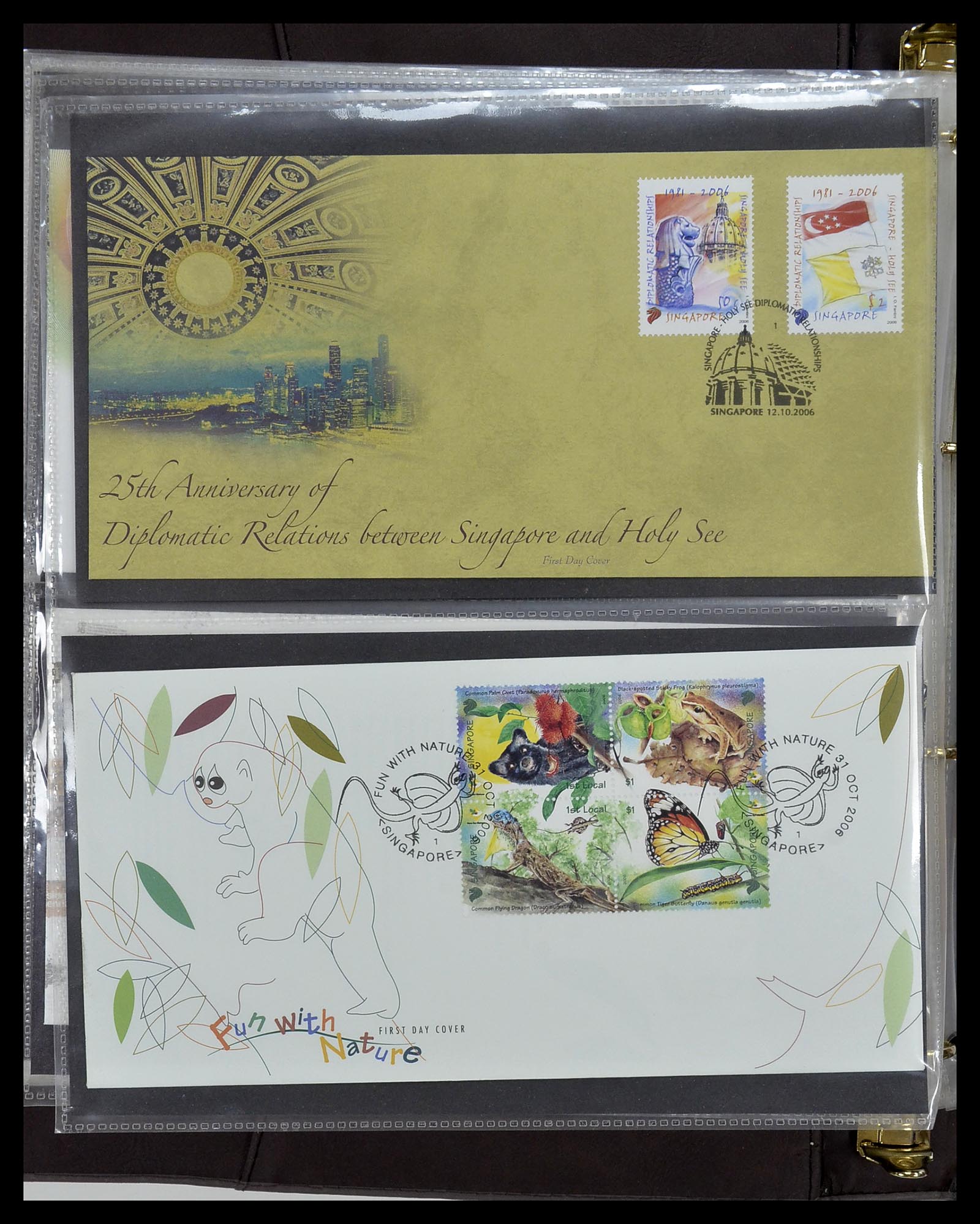 34394 314 - Postzegelverzameling 34394 Singapore FDC's 1948-2015!