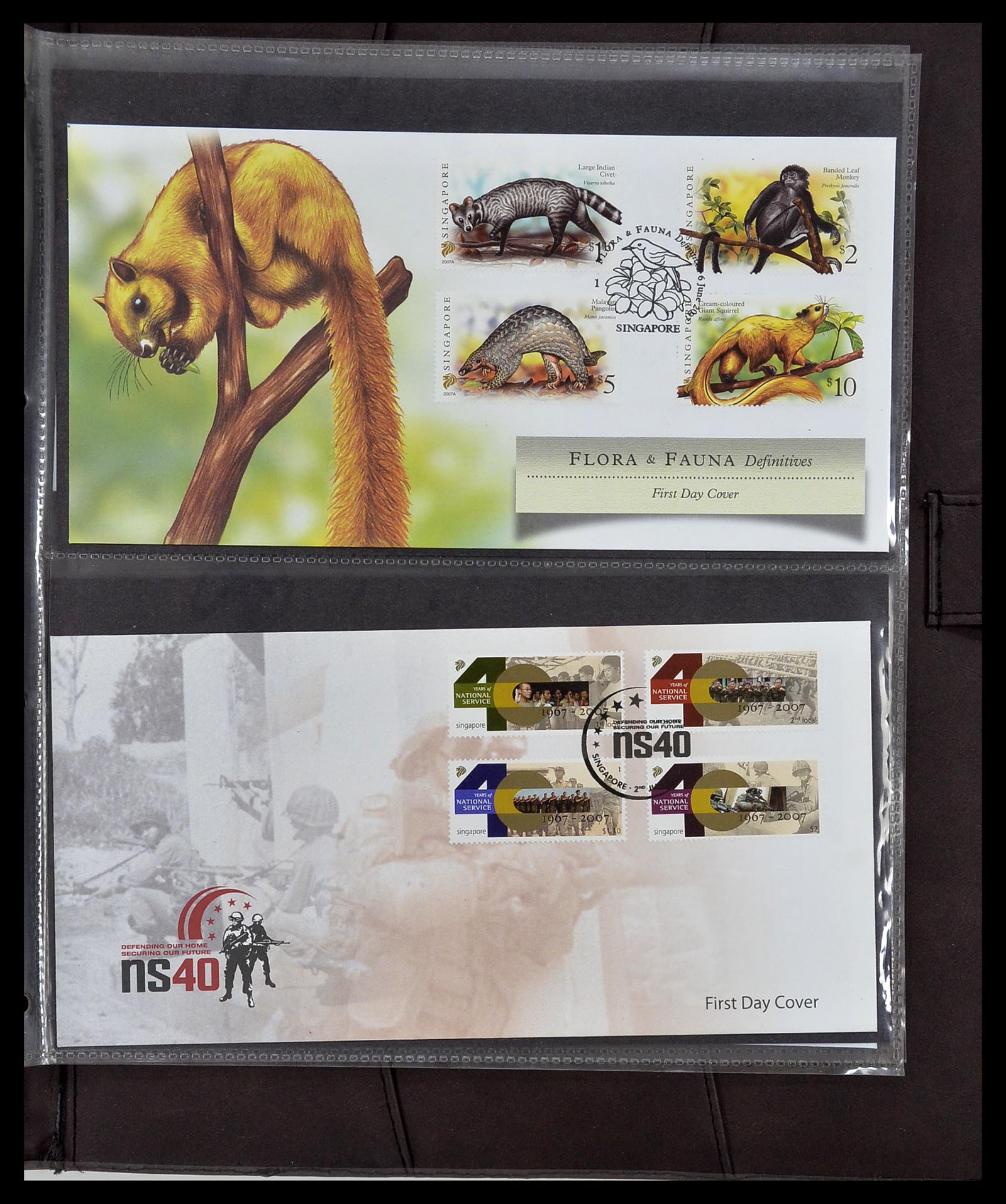 34394 321 - Postzegelverzameling 34394 Singapore FDC's 1948-2015!