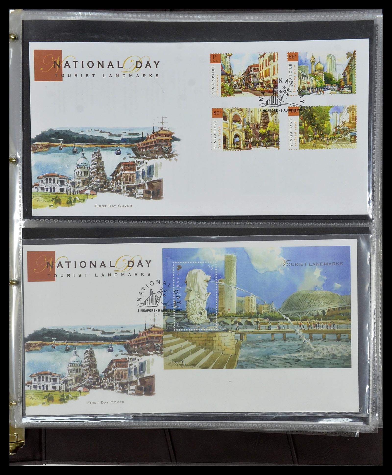34394 328 - Postzegelverzameling 34394 Singapore FDC's 1948-2015!
