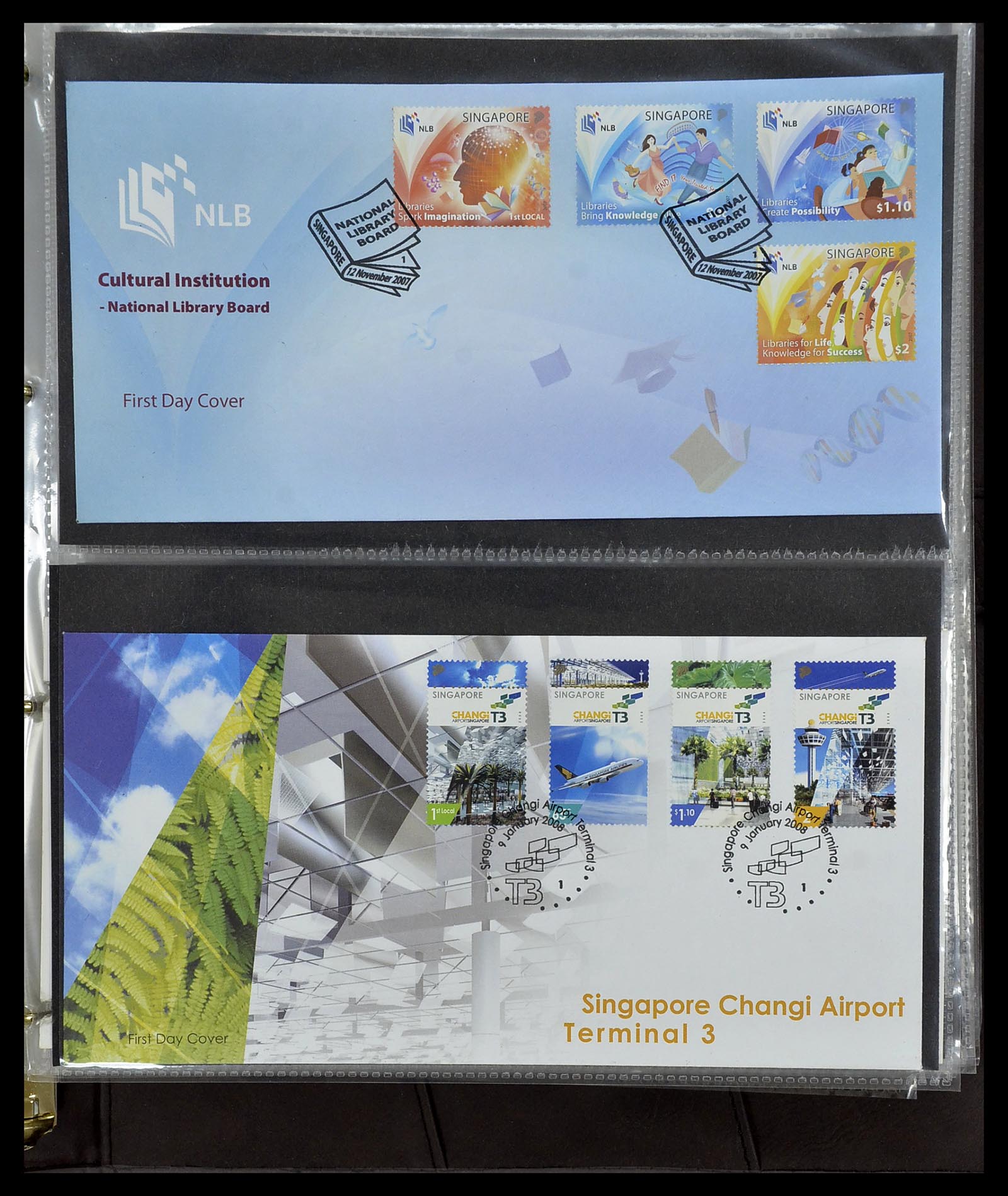 34394 330 - Postzegelverzameling 34394 Singapore FDC's 1948-2015!