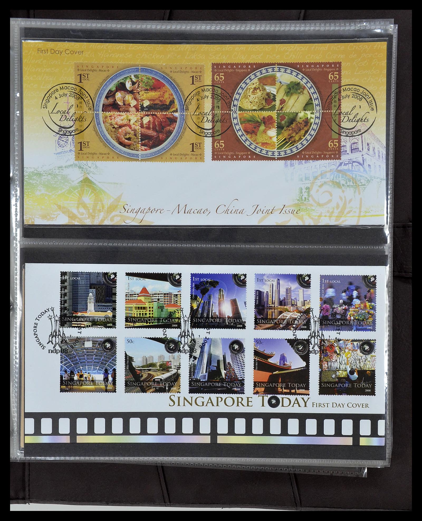 34394 338 - Postzegelverzameling 34394 Singapore FDC's 1948-2015!