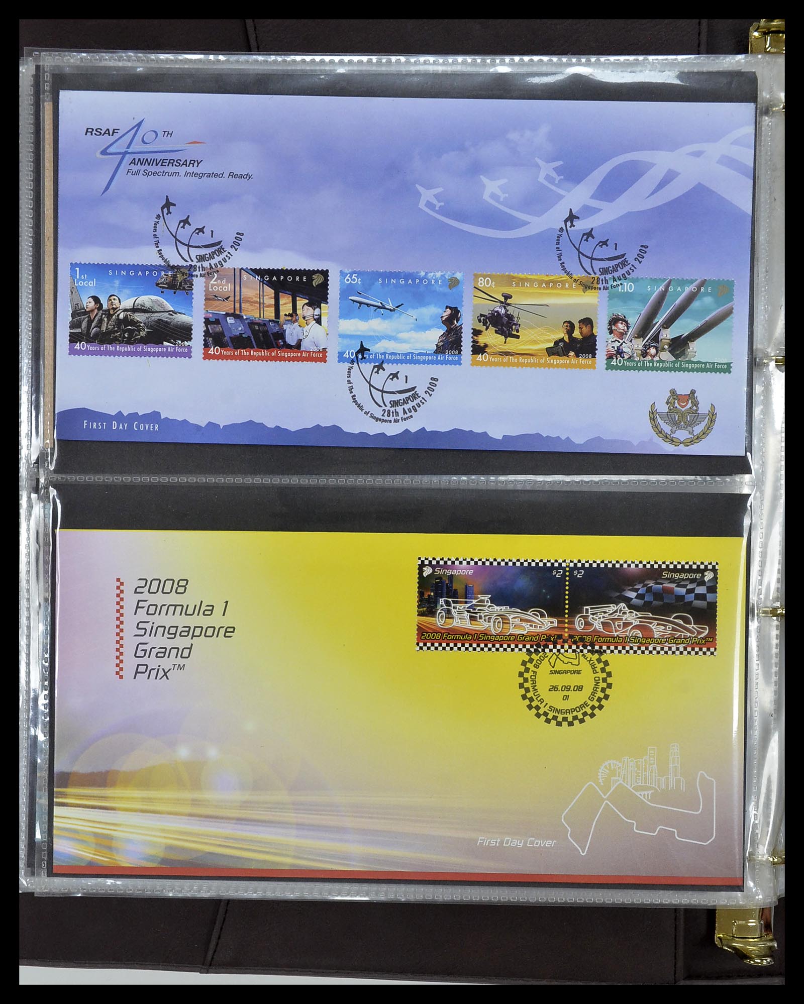 34394 346 - Postzegelverzameling 34394 Singapore FDC's 1948-2015!