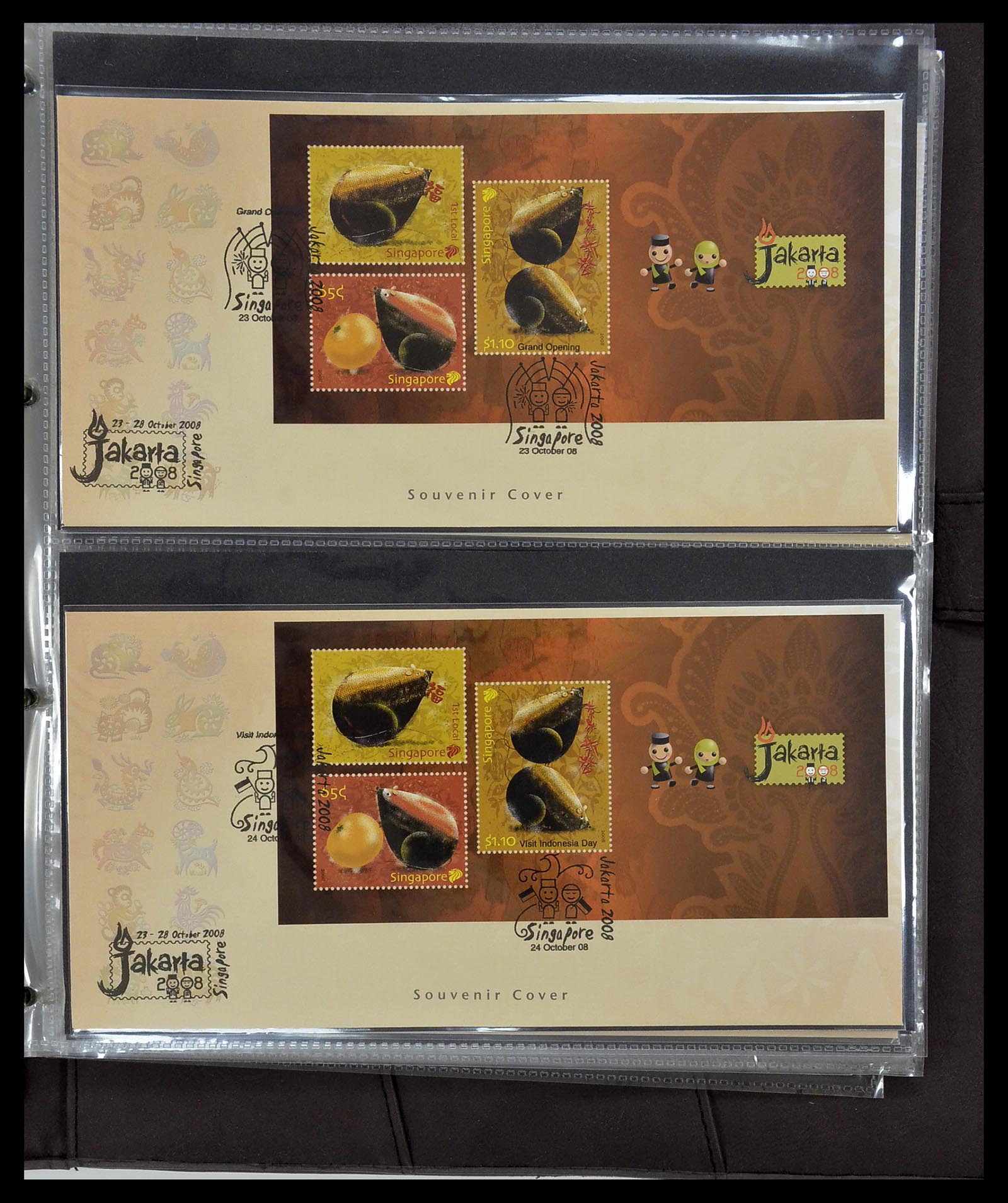 34394 347 - Postzegelverzameling 34394 Singapore FDC's 1948-2015!