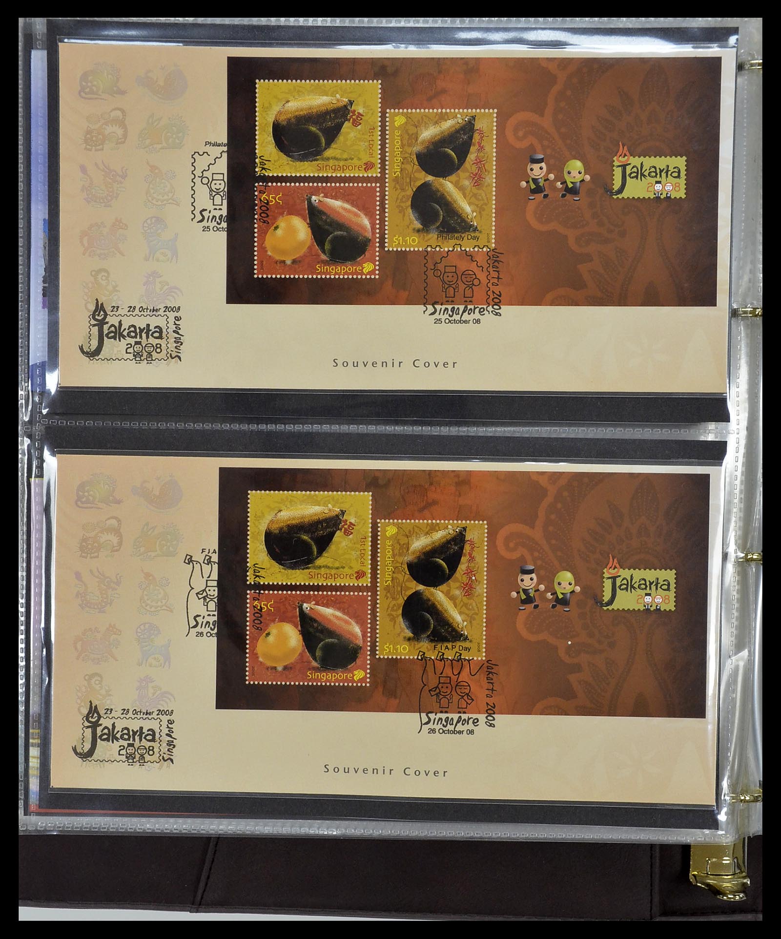 34394 348 - Postzegelverzameling 34394 Singapore FDC's 1948-2015!
