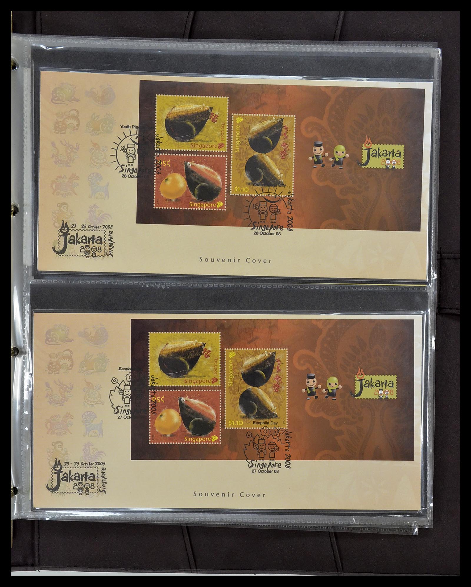 34394 349 - Postzegelverzameling 34394 Singapore FDC's 1948-2015!