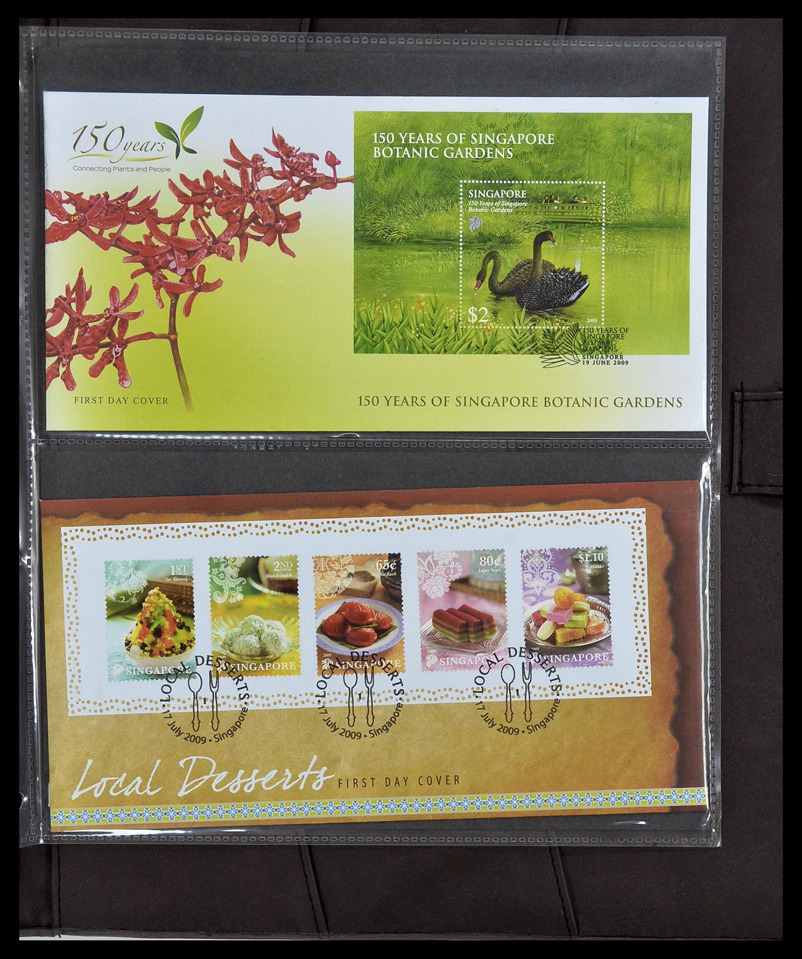 34394 359 - Postzegelverzameling 34394 Singapore FDC's 1948-2015!