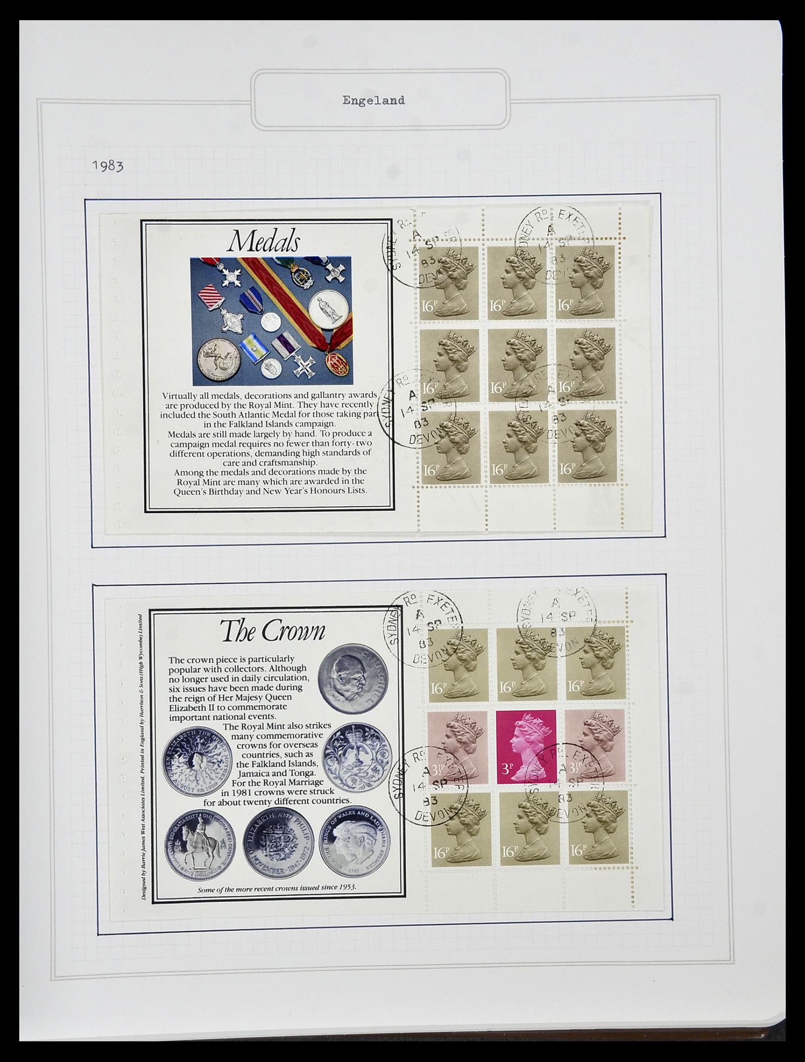 34422 101 - Postzegelverzameling 34422 Engeland 1937-1995.