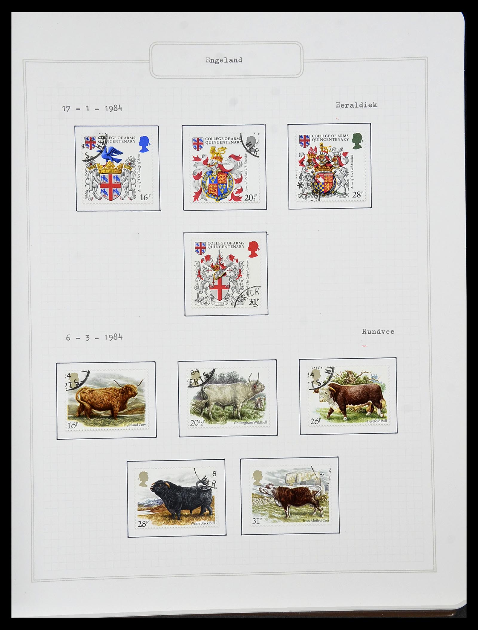 34422 102 - Postzegelverzameling 34422 Engeland 1937-1995.