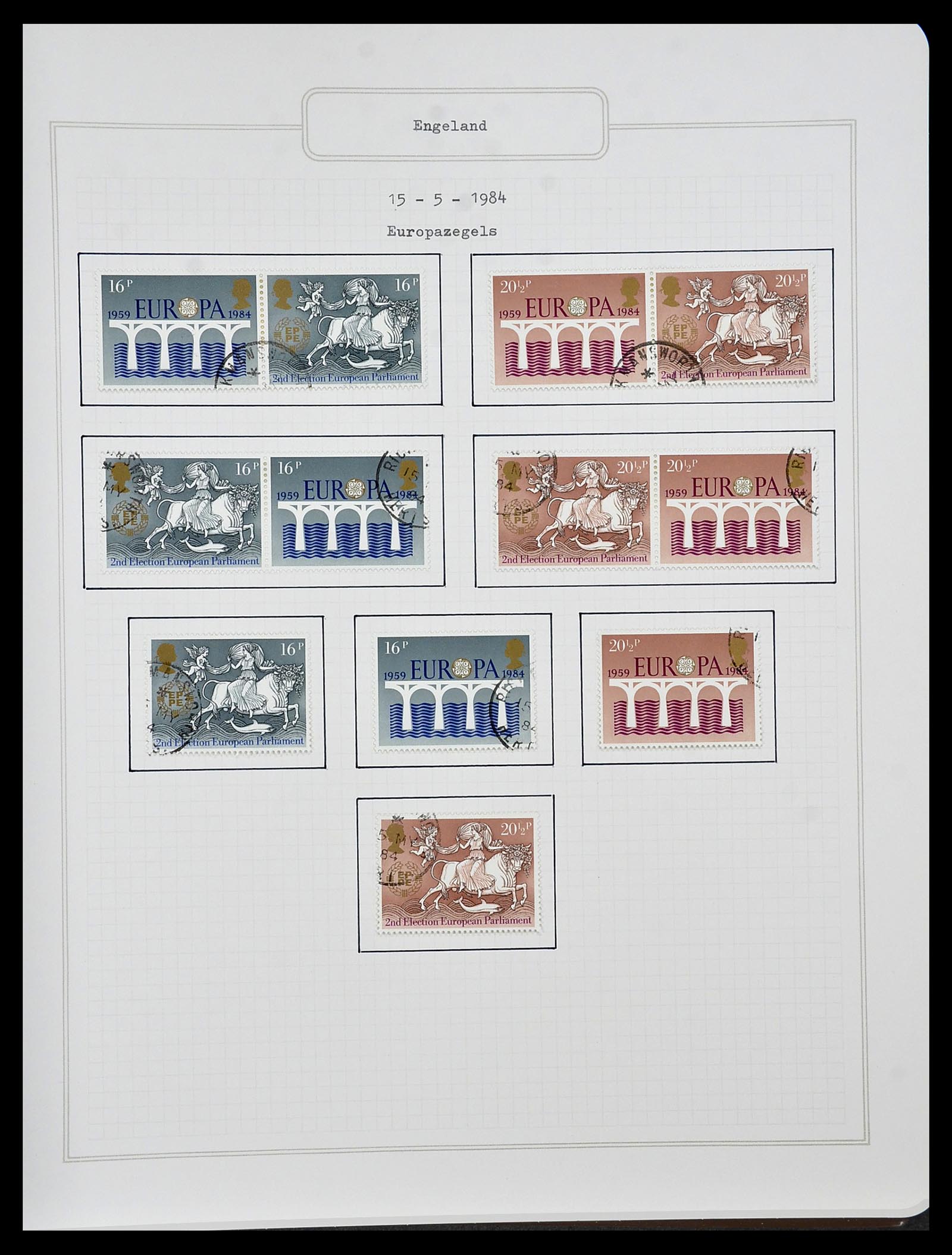 34422 103 - Postzegelverzameling 34422 Engeland 1937-1995.