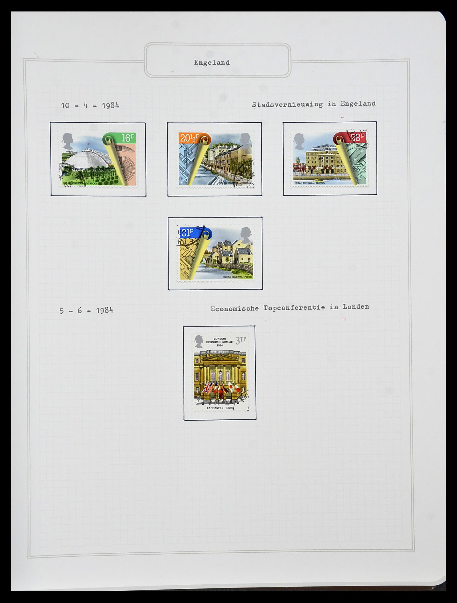 34422 104 - Postzegelverzameling 34422 Engeland 1937-1995.