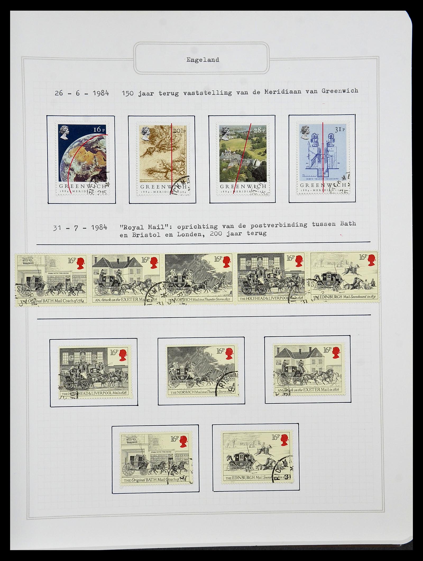 34422 106 - Postzegelverzameling 34422 Engeland 1937-1995.