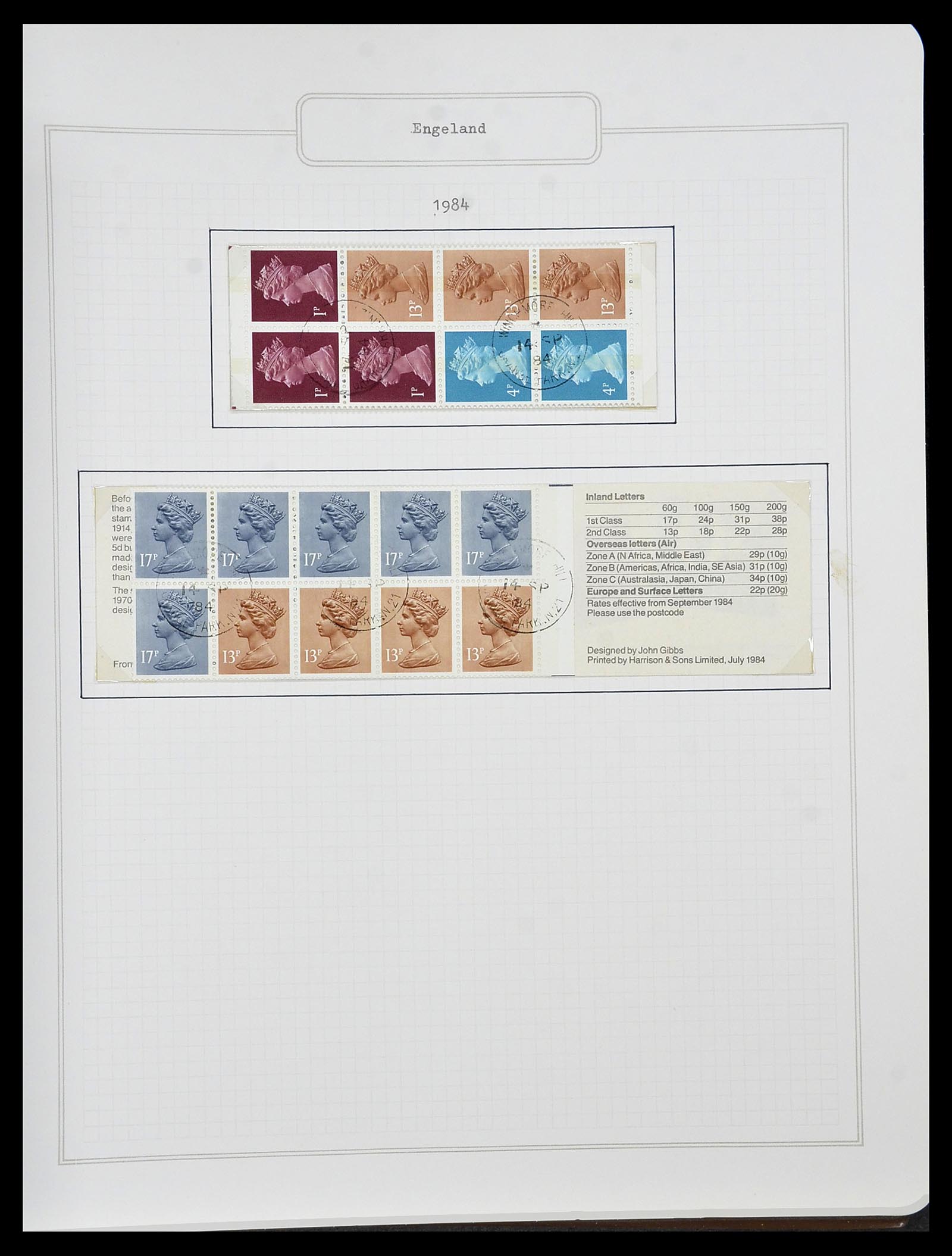 34422 108 - Postzegelverzameling 34422 Engeland 1937-1995.