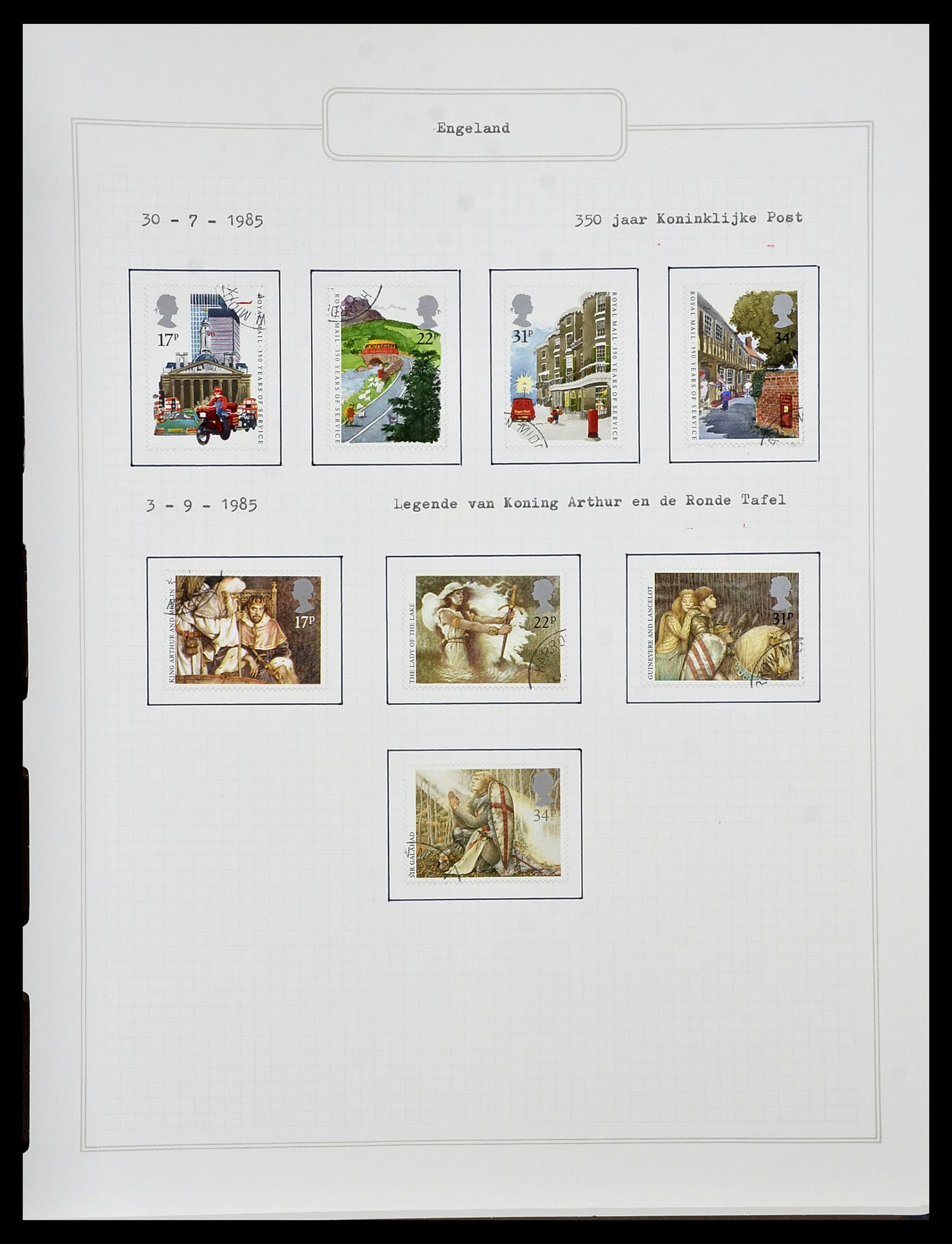 34422 111 - Postzegelverzameling 34422 Engeland 1937-1995.