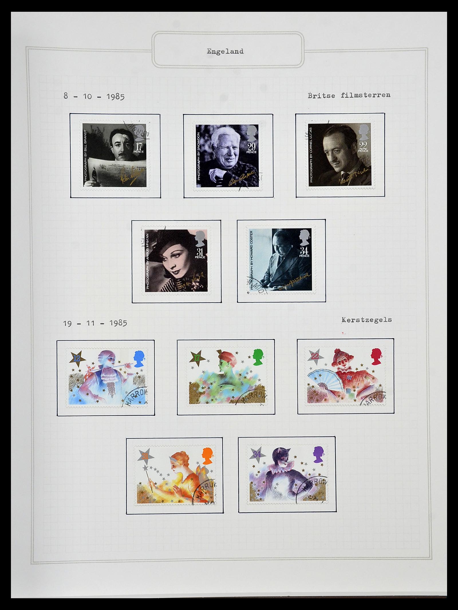 34422 112 - Postzegelverzameling 34422 Engeland 1937-1995.